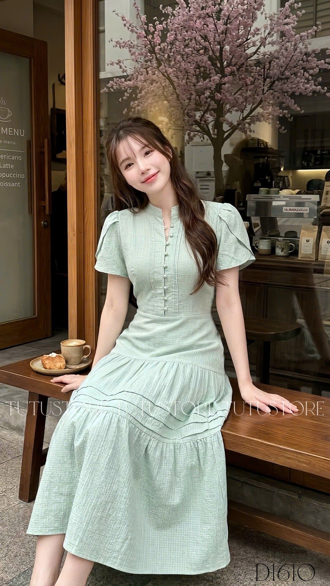 Đầm Thiết Kế Cổ Tròn Dáng Dài Đi Chơi TuTu Store Mã D1610