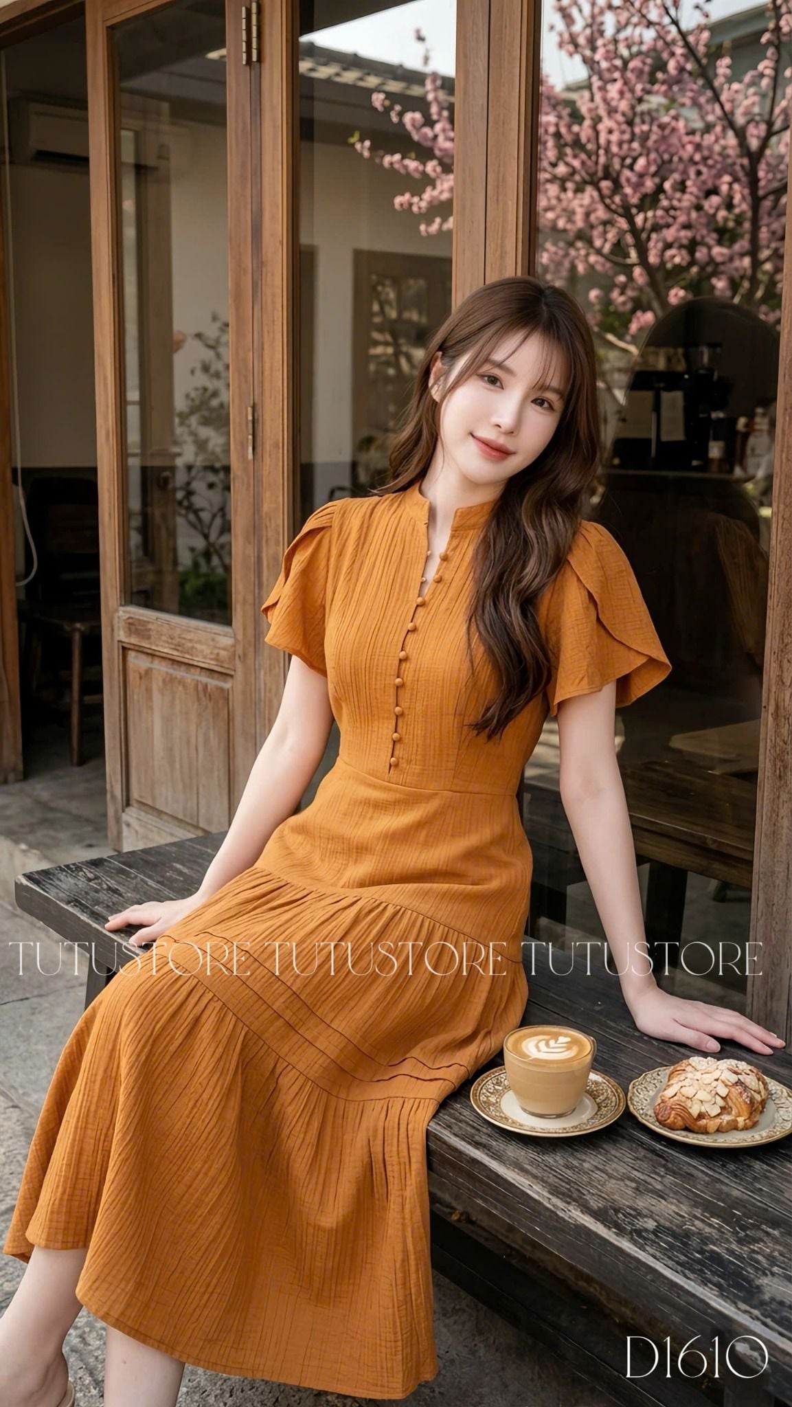 Đầm Thiết Kế Cổ Tròn Dáng Dài Đi Chơi TuTu Store Mã D1610