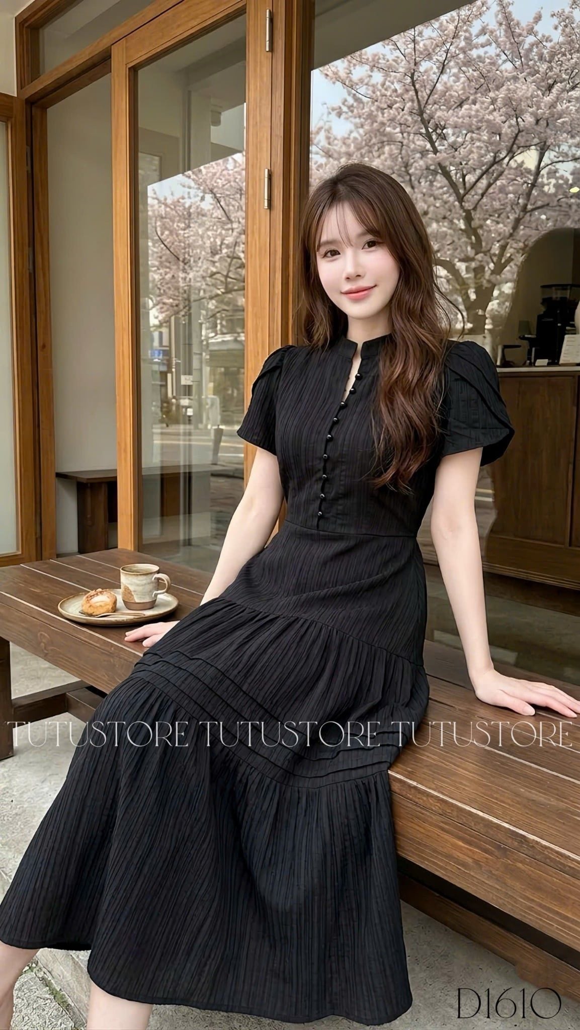 Đầm Thiết Kế Cổ Tròn Dáng Dài Đi Chơi TuTu Store Mã D1610