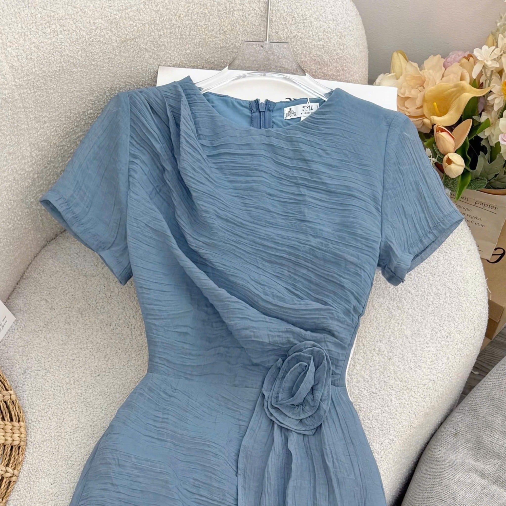 Đầm Thiết Kế Cổ Tròn Nhẹ Nhàng Đi Chơi TuTu Store Mã D1625