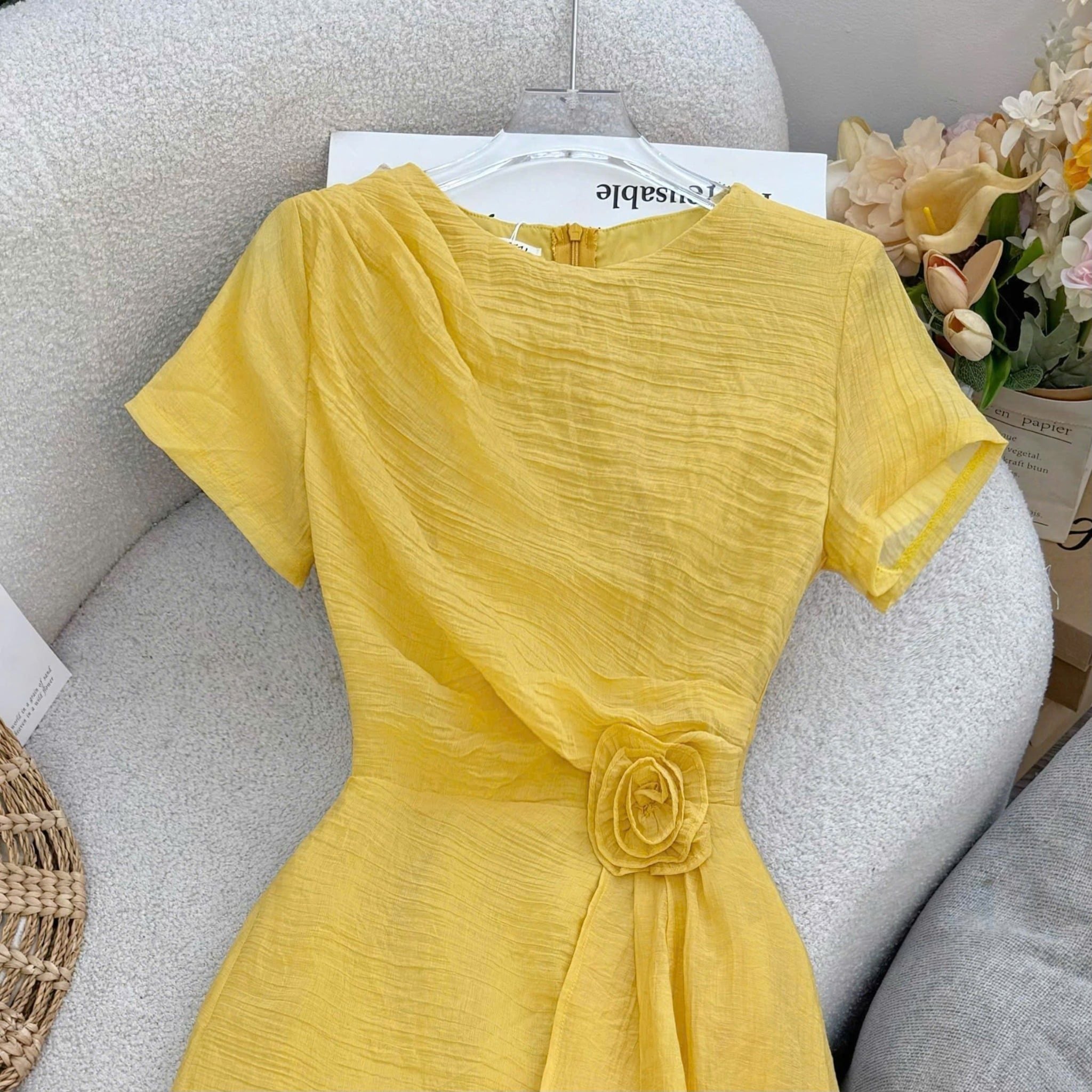 Đầm Thiết Kế Cổ Tròn Nhẹ Nhàng Đi Chơi TuTu Store Mã D1625