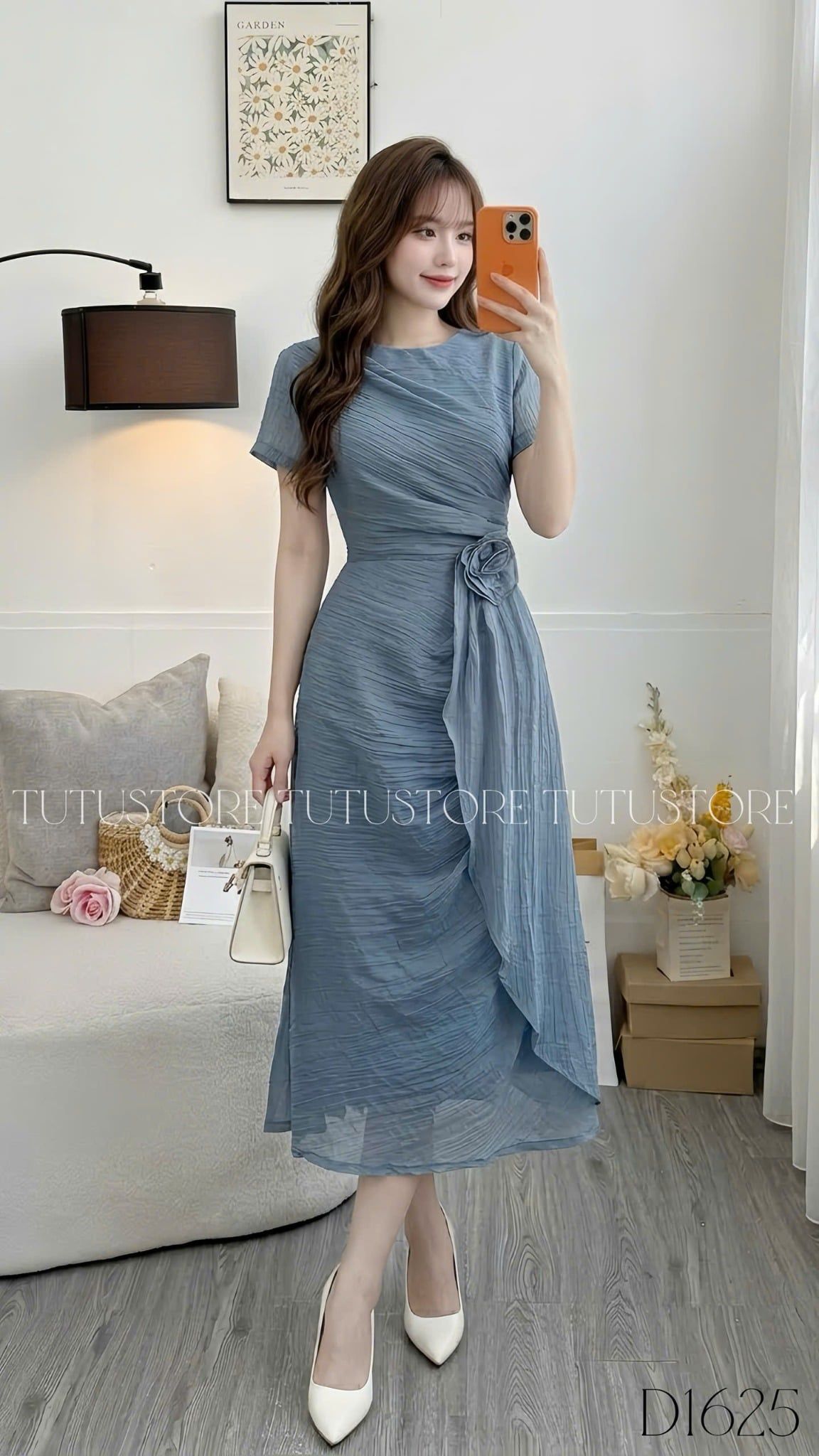 Đầm Thiết Kế Cổ Tròn Nhẹ Nhàng Đi Chơi TuTu Store Mã D1625