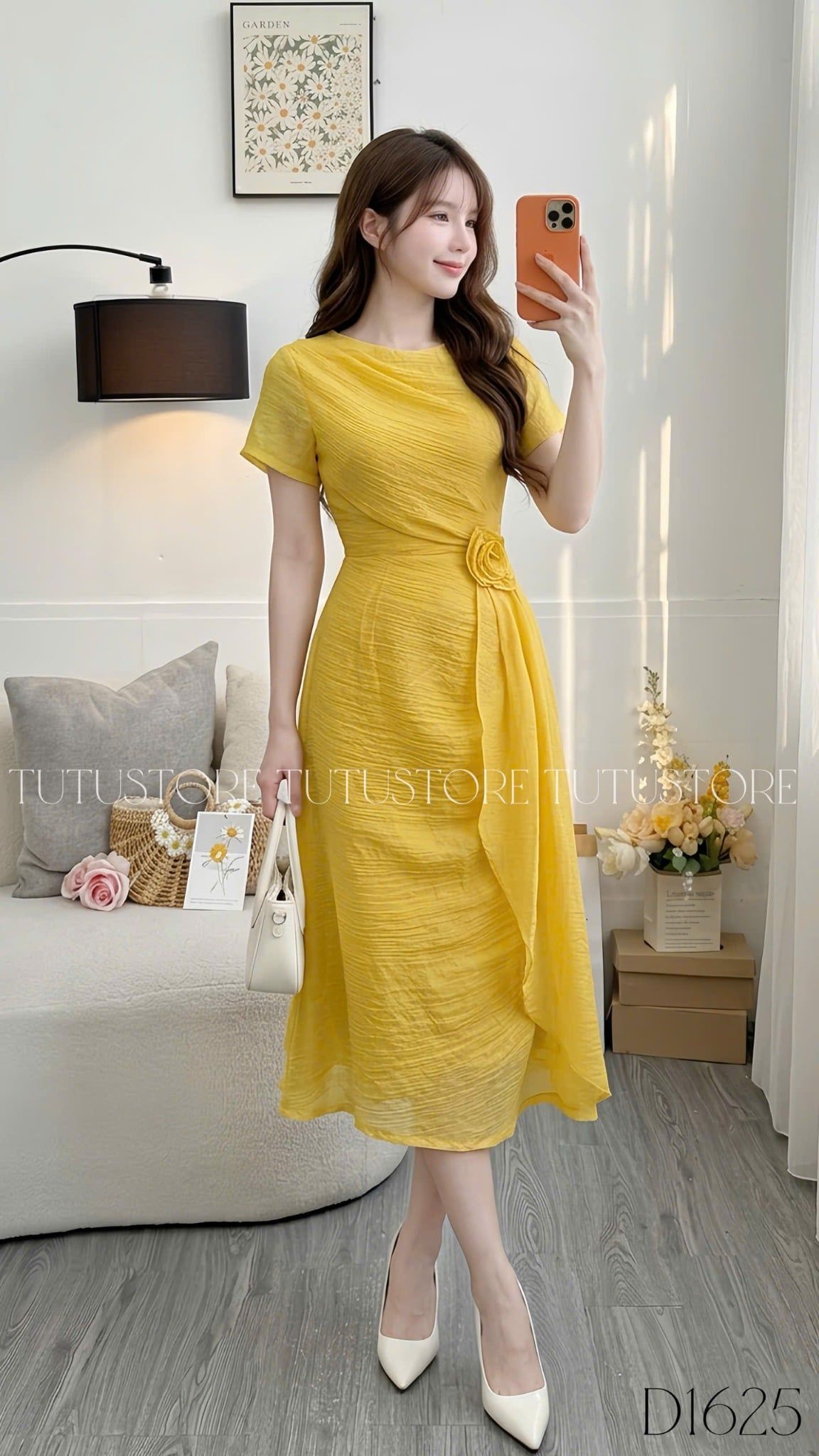 Đầm Thiết Kế Cổ Tròn Nhẹ Nhàng Đi Chơi TuTu Store Mã D1625