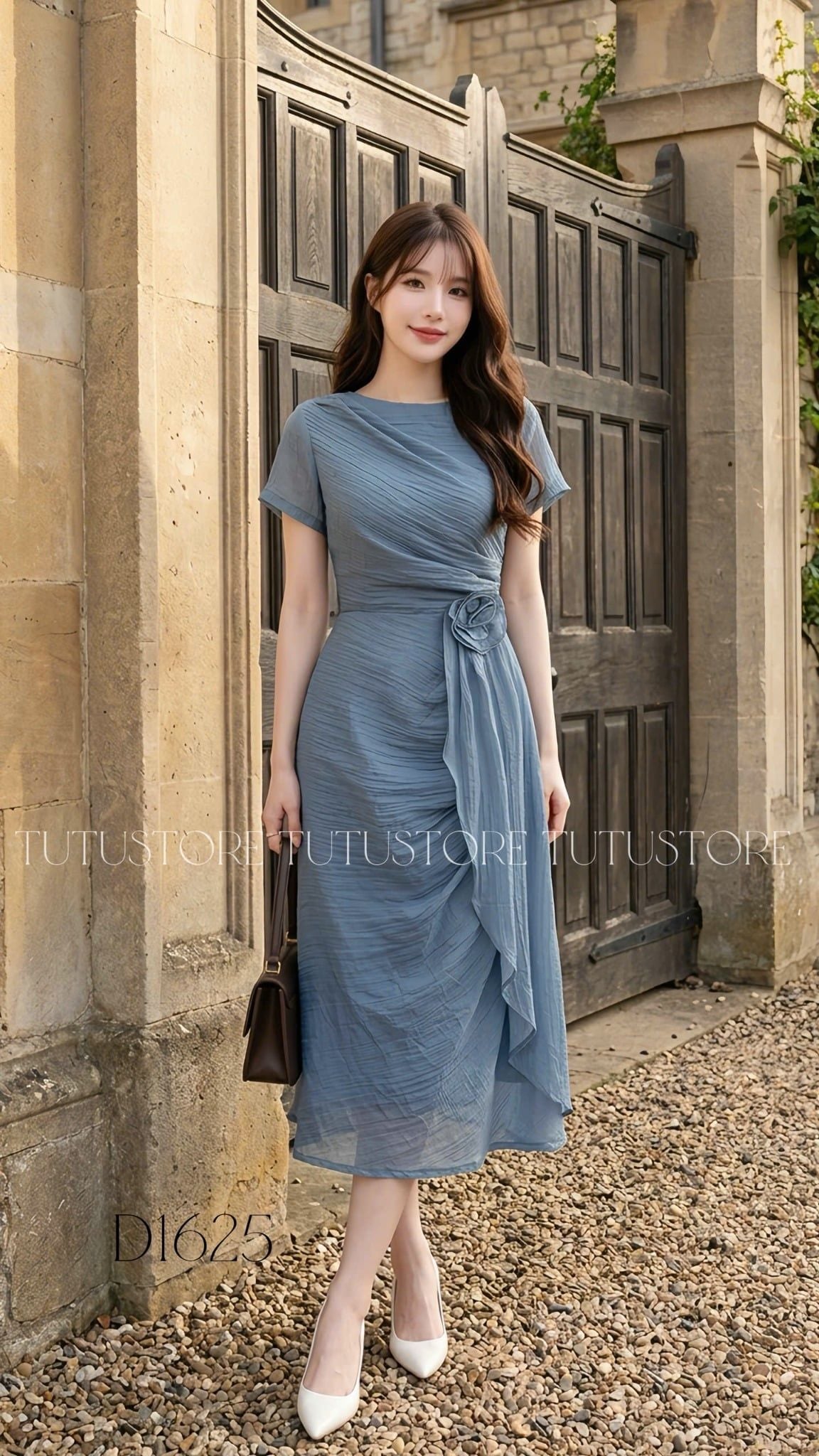 Đầm Thiết Kế Cổ Tròn Nhẹ Nhàng Đi Chơi TuTu Store Mã D1625