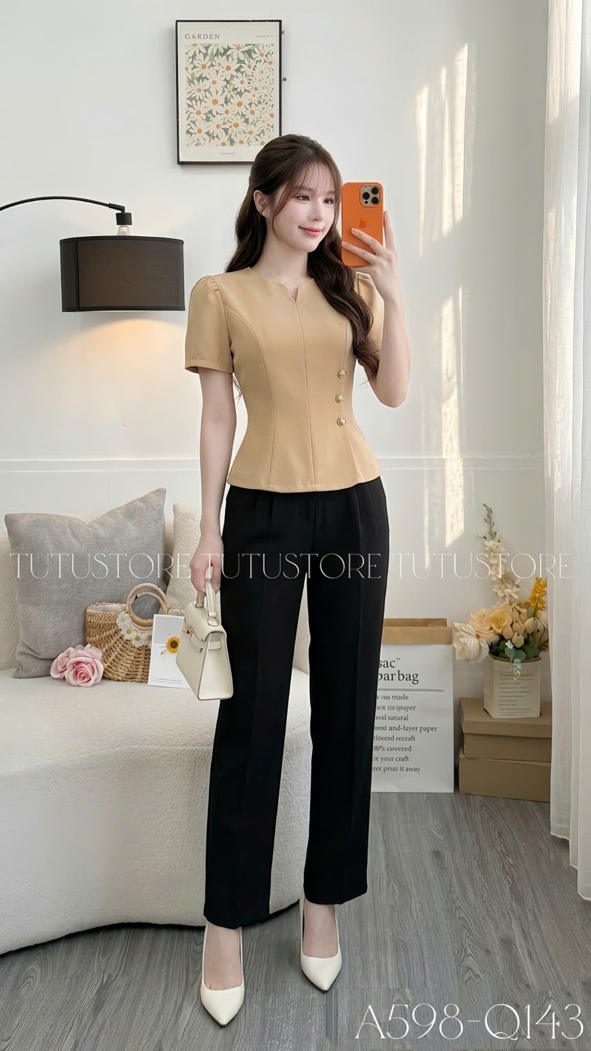 Áo Thiết Kế Dáng Peplum Công Sở TuTu Store Mã A598