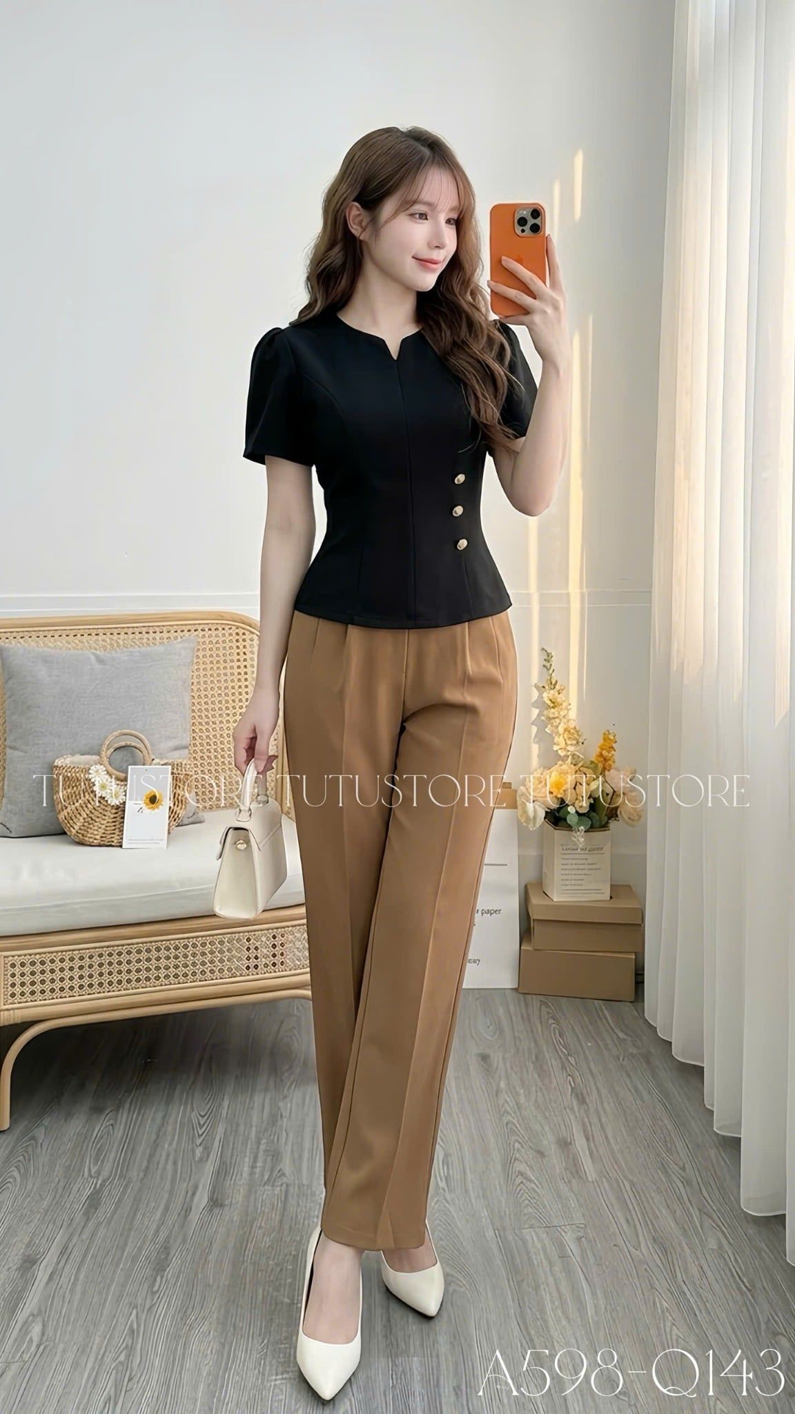 Áo Thiết Kế Dáng Peplum Công Sở TuTu Store Mã A598