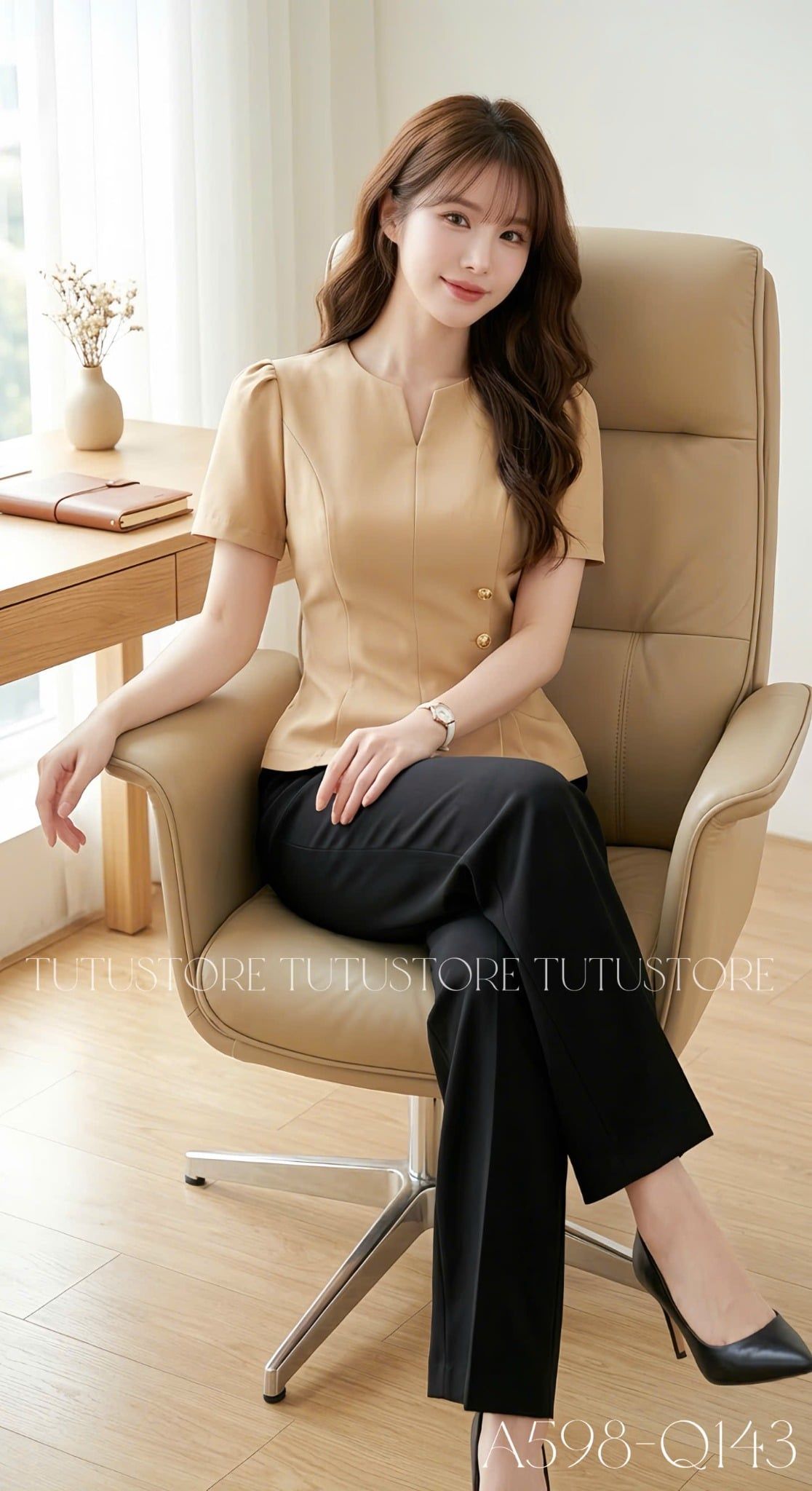 Áo Thiết Kế Dáng Peplum Công Sở TuTu Store Mã A598