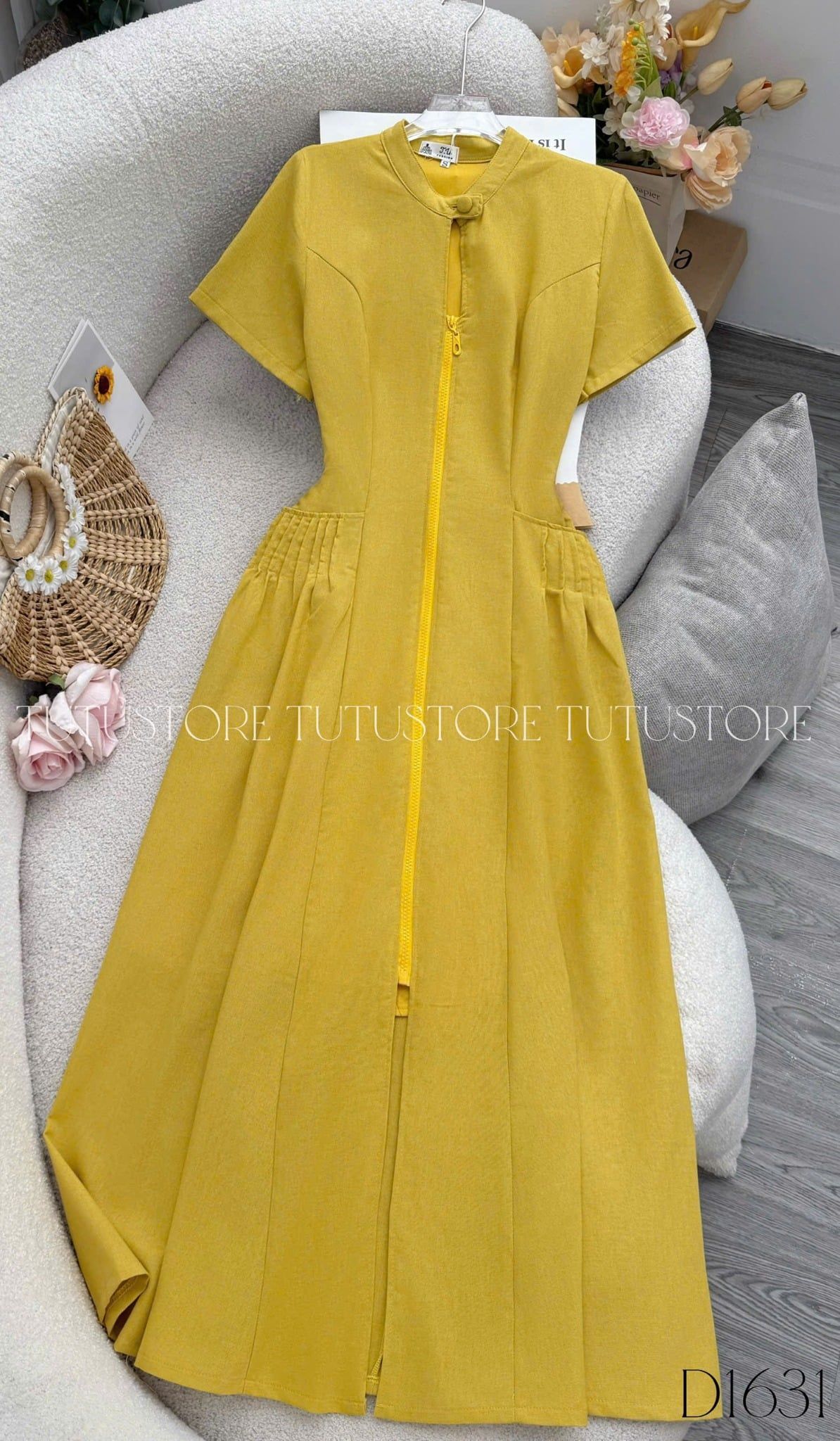 Đầm Thiết Kế Dáng Xòe Công Sở TuTu Store Mã D1631
