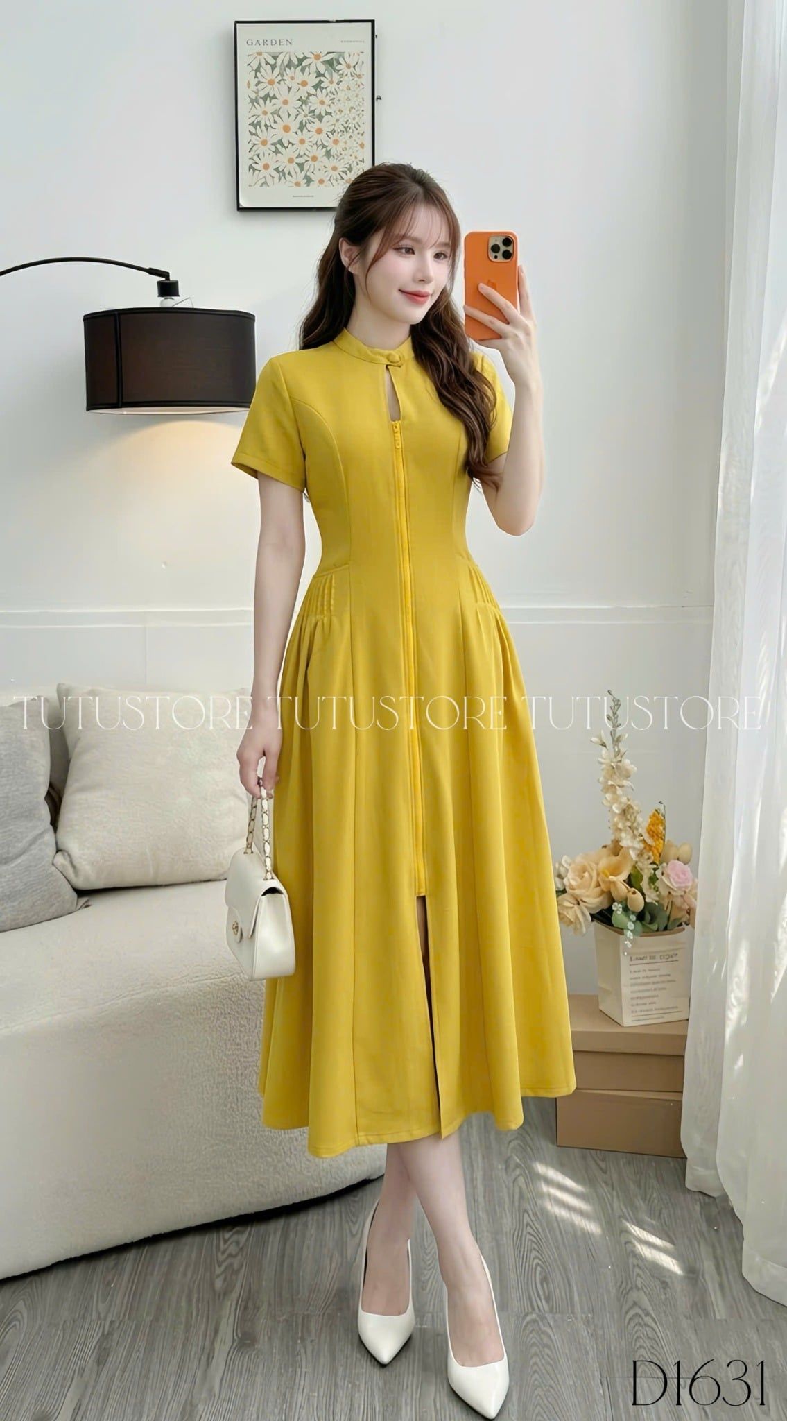 Đầm Thiết Kế Dáng Xòe Công Sở TuTu Store Mã D1631