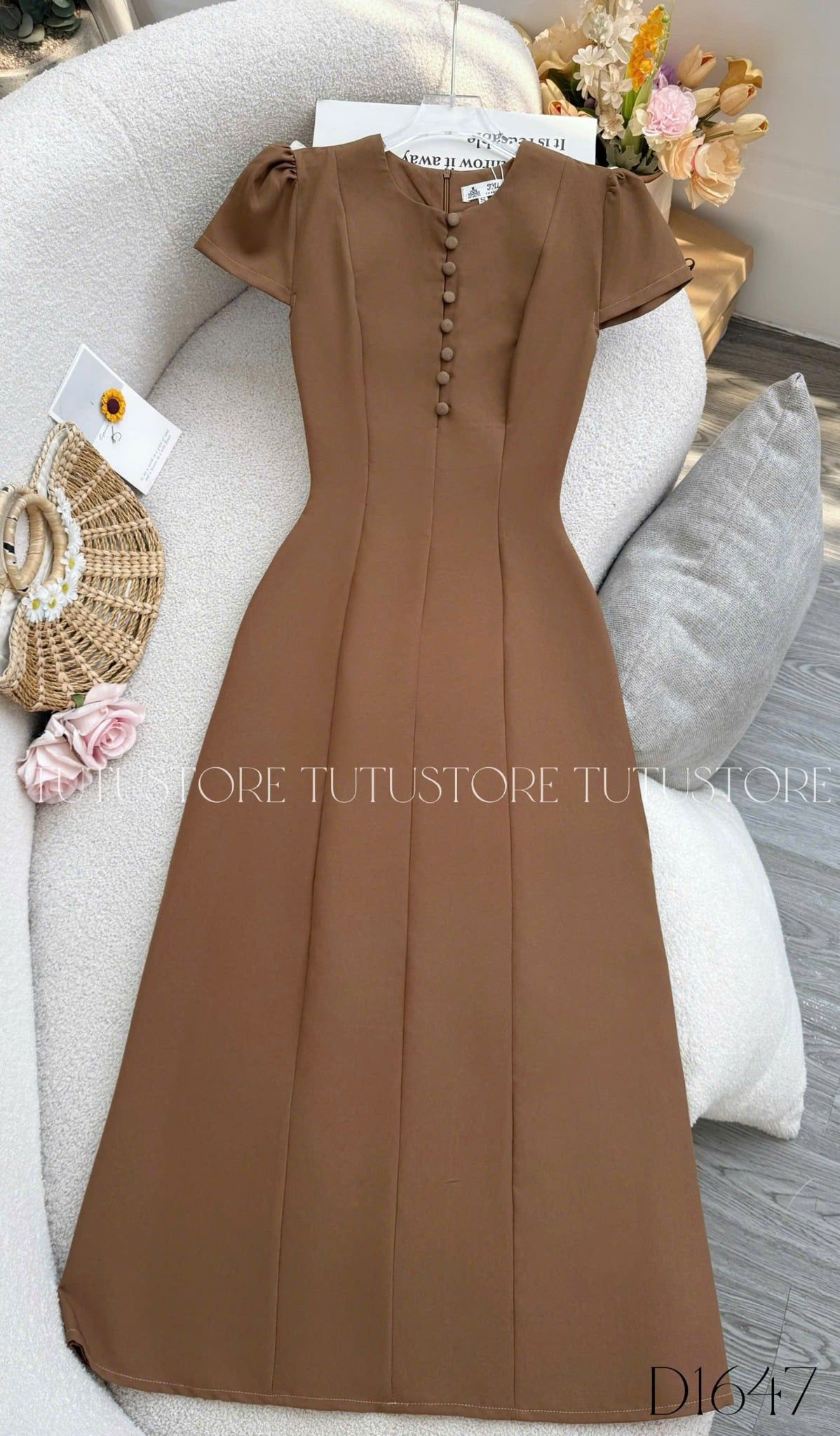 Đầm Thiết Kế Dáng Đuôi Cá Đơn Giản Thanh Lịch Đi Tiệc TuTu Store Mã D1647