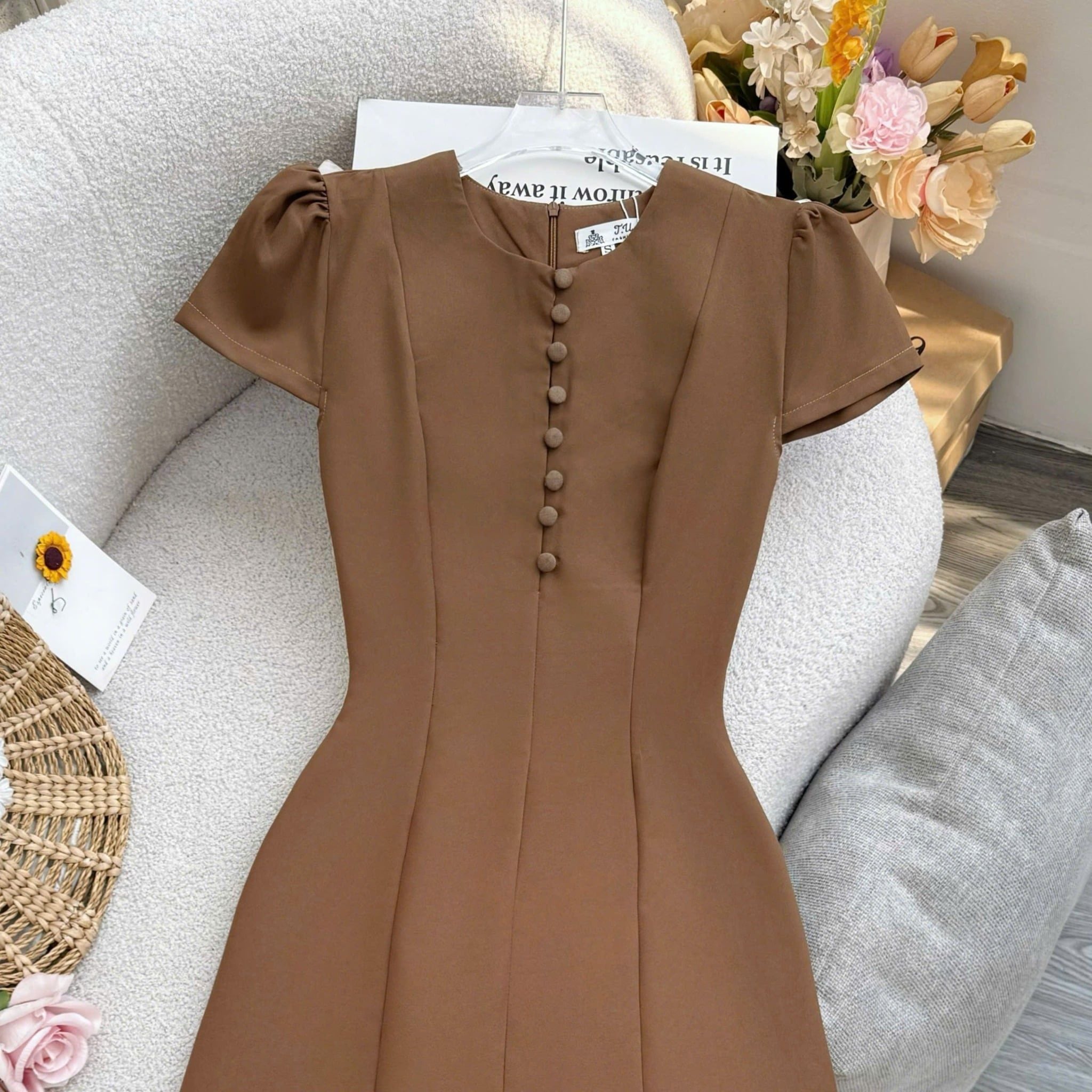 Đầm Thiết Kế Dáng Đuôi Cá Đơn Giản Thanh Lịch Đi Tiệc TuTu Store Mã D1647