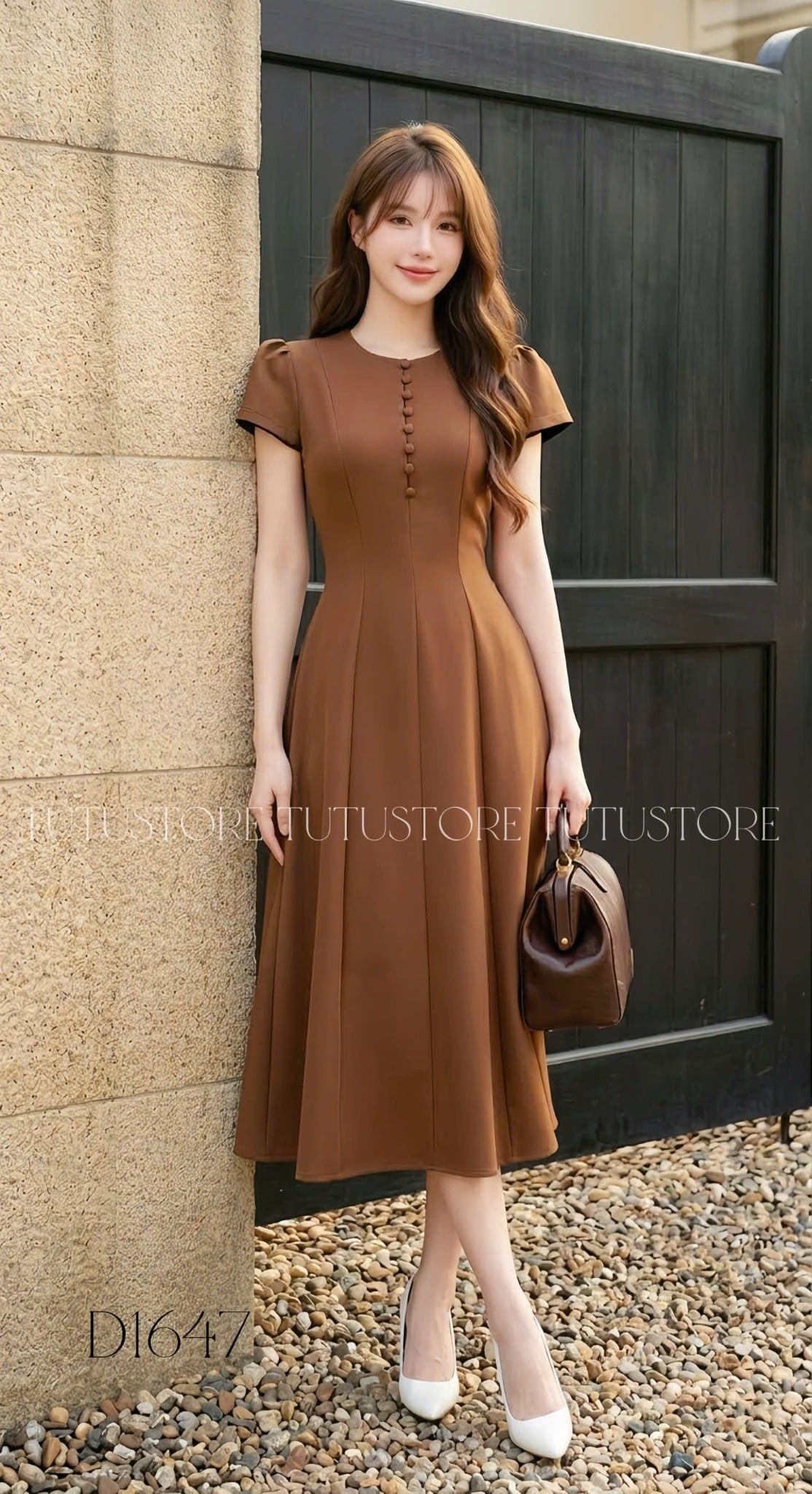 Đầm Thiết Kế Dáng Đuôi Cá Đơn Giản Thanh Lịch Đi Tiệc TuTu Store Mã D1647