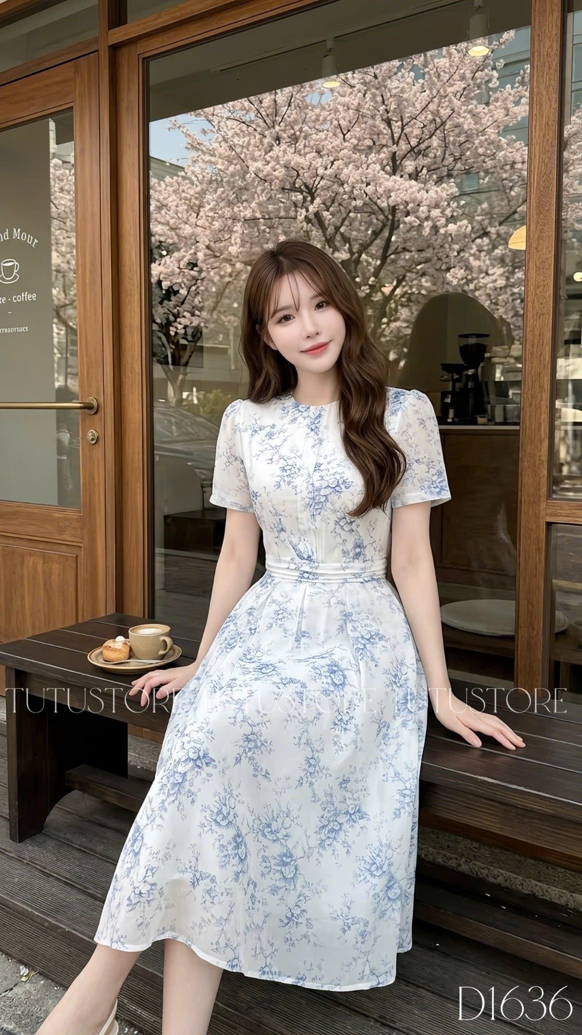 Đầm Thiết Kế Cổ Tròn Dáng Xòe Đi Chơi TuTu Store Mã D1636