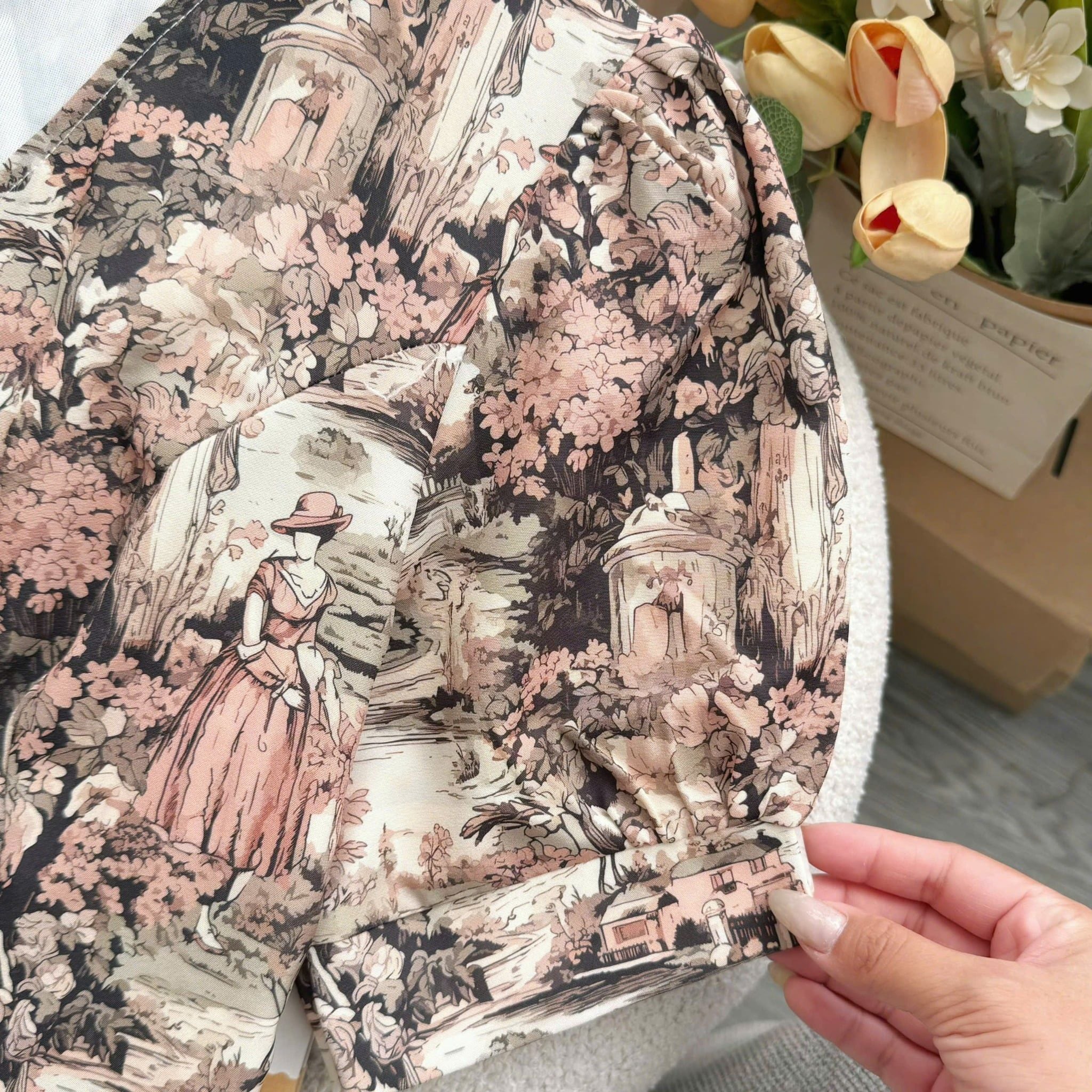 Đầm Thiết Kế Cổ V Dáng Chữ A Đi Chơi TuTu Store Mã D1637