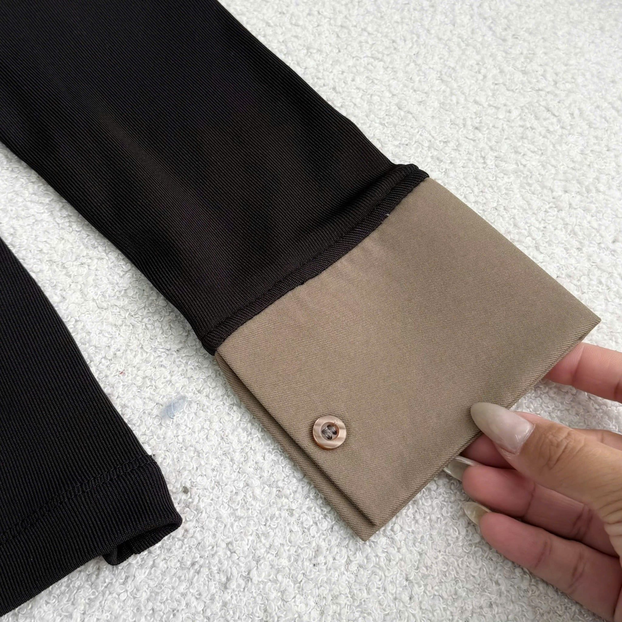 Áo Thiết Kế Kiểu Phối Cổ Sơ Mi Công Sở TuTu Store Mã A600