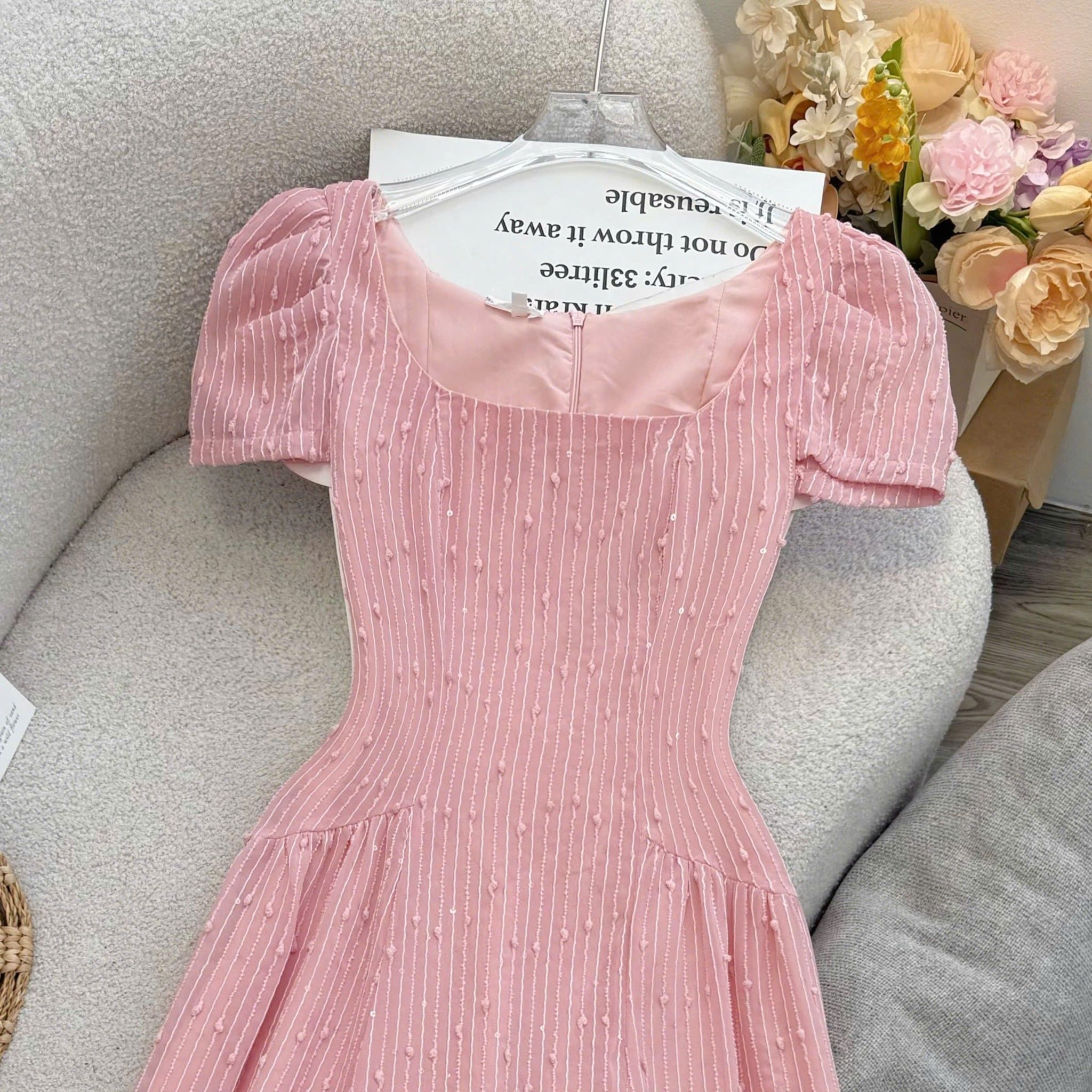 Đầm Thiết Kế Cổ Vuông Dáng Dài Đi Chơi TuTu Store Mã D1644