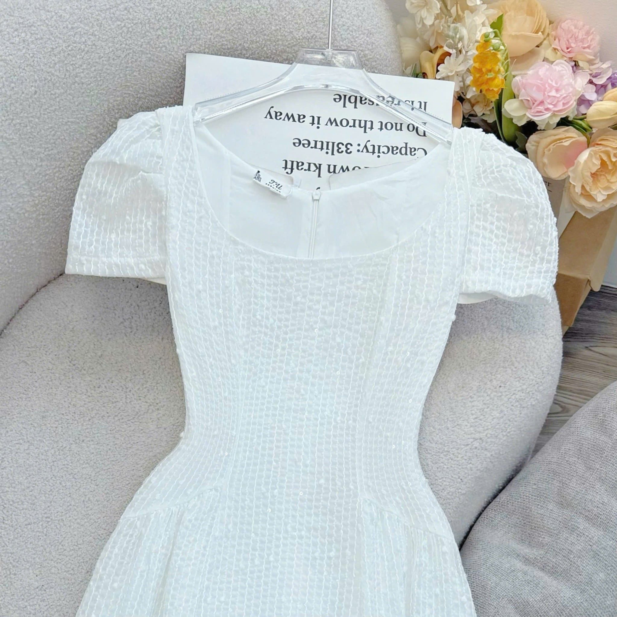 Đầm Thiết Kế Cổ Vuông Dáng Dài Đi Chơi TuTu Store Mã D1644