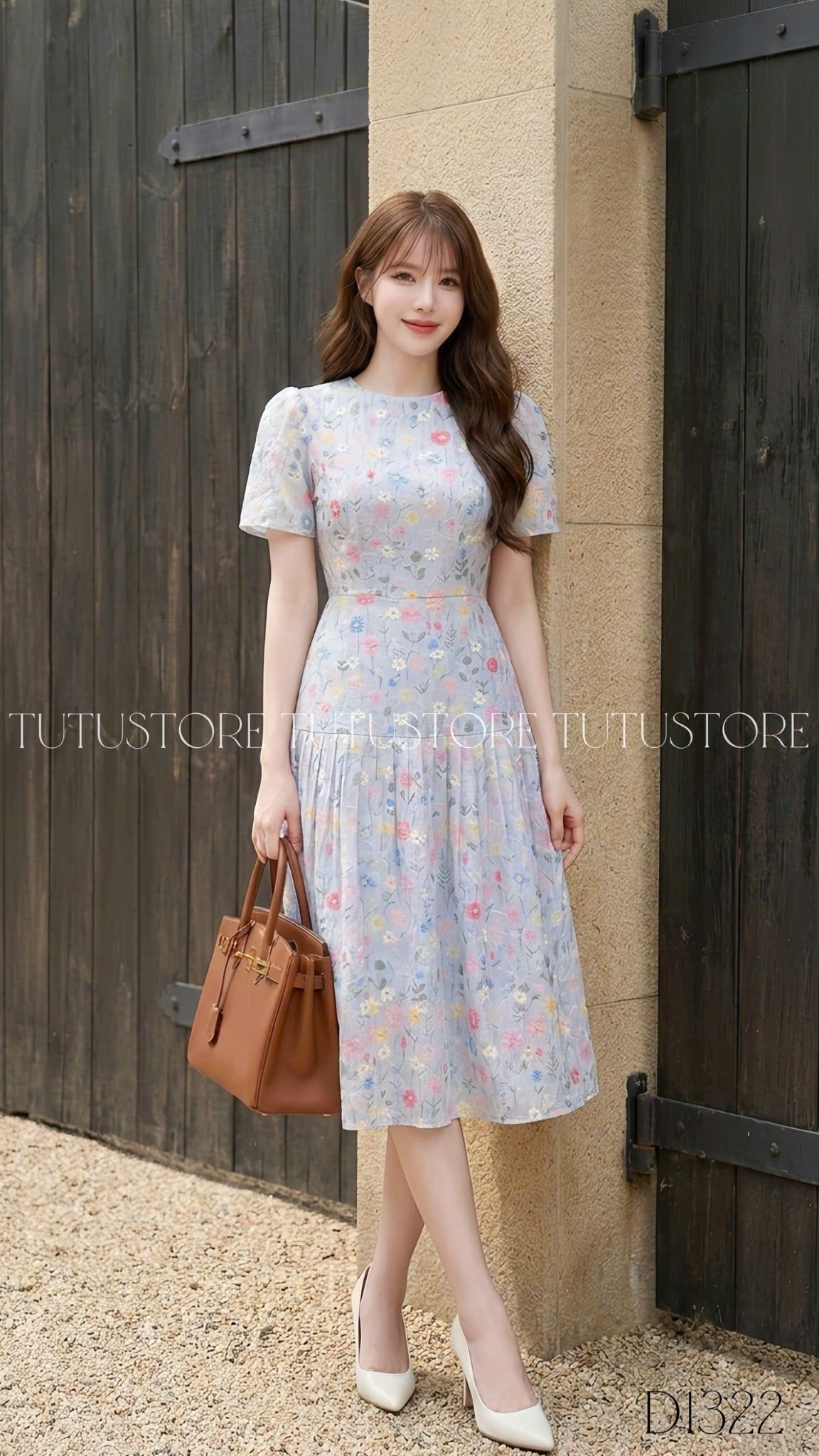 Đầm Kate Thêu Thiết Kế TuTu Store Phù Hợp Đi Chơi Dành Cho Nữ - Mã D1322
