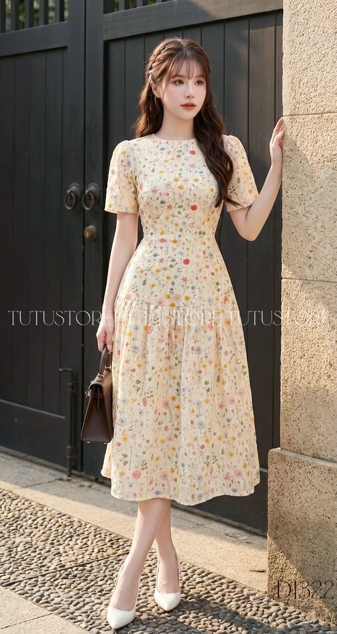 Đầm Kate Thêu Thiết Kế TuTu Store Phù Hợp Đi Chơi Dành Cho Nữ - Mã D1322