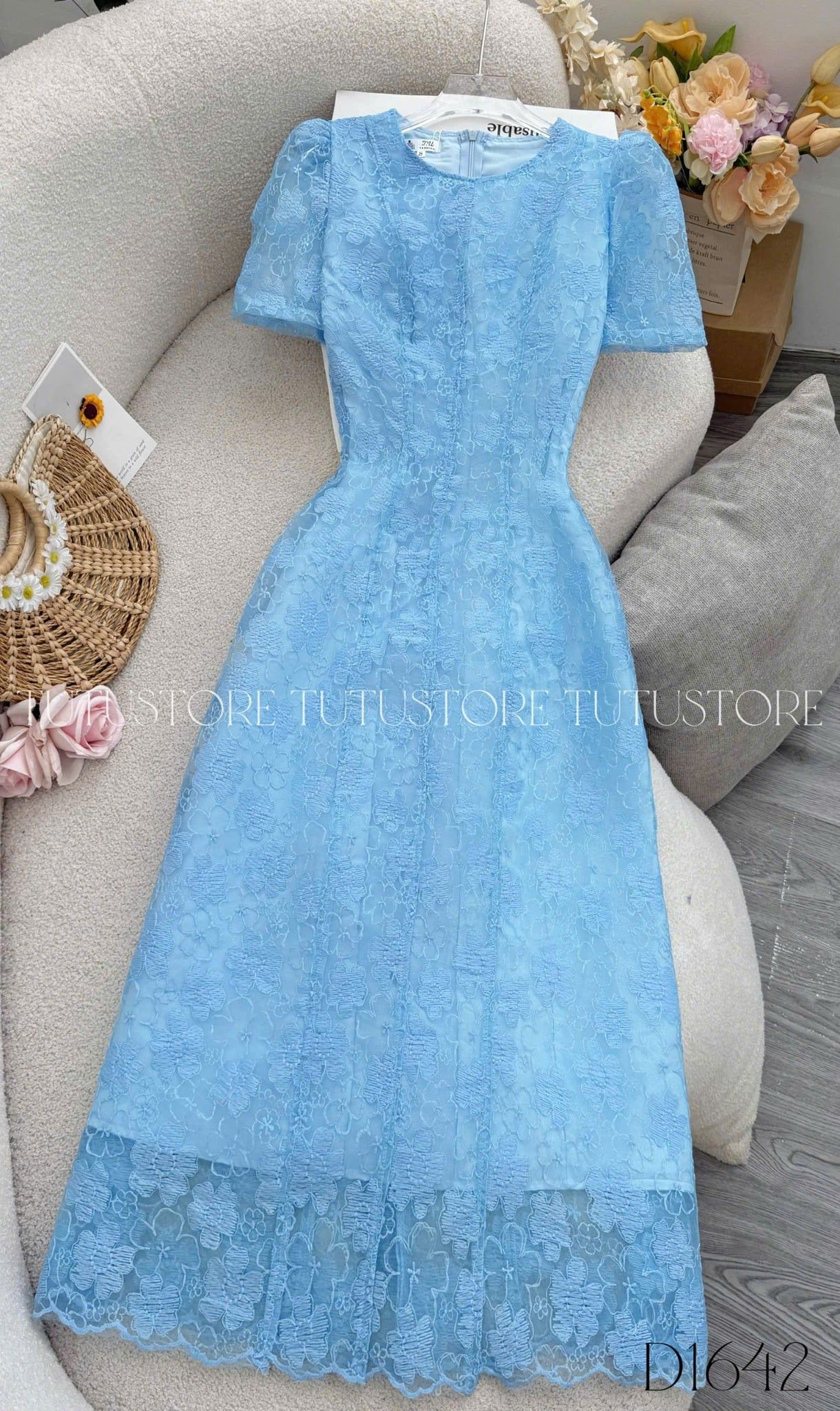 Đầm Thiết Kế Chữ A Dáng Dài Đi Tiệc TuTu Store Mã D1642