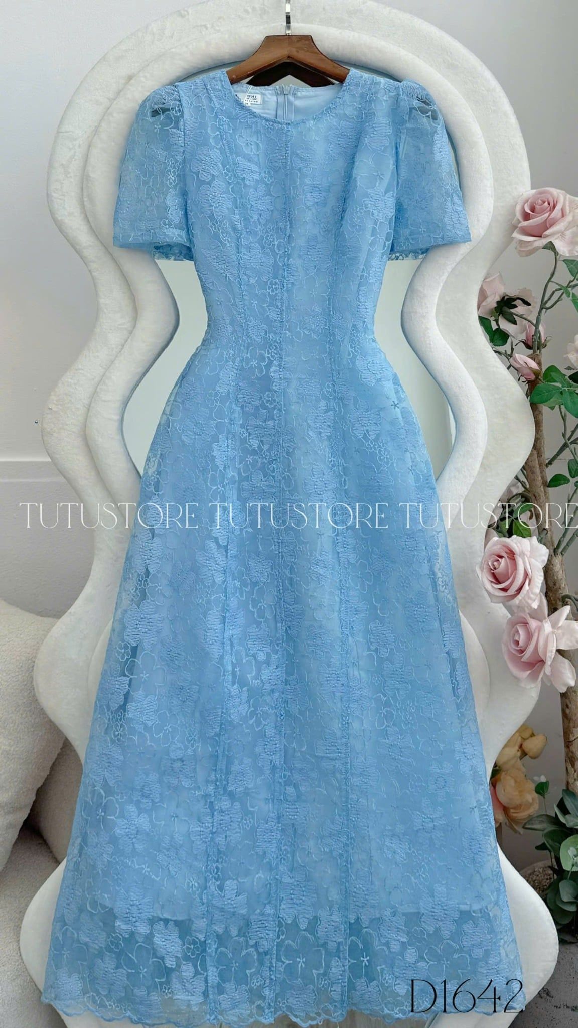 Đầm Thiết Kế Chữ A Dáng Dài Đi Tiệc TuTu Store Mã D1642