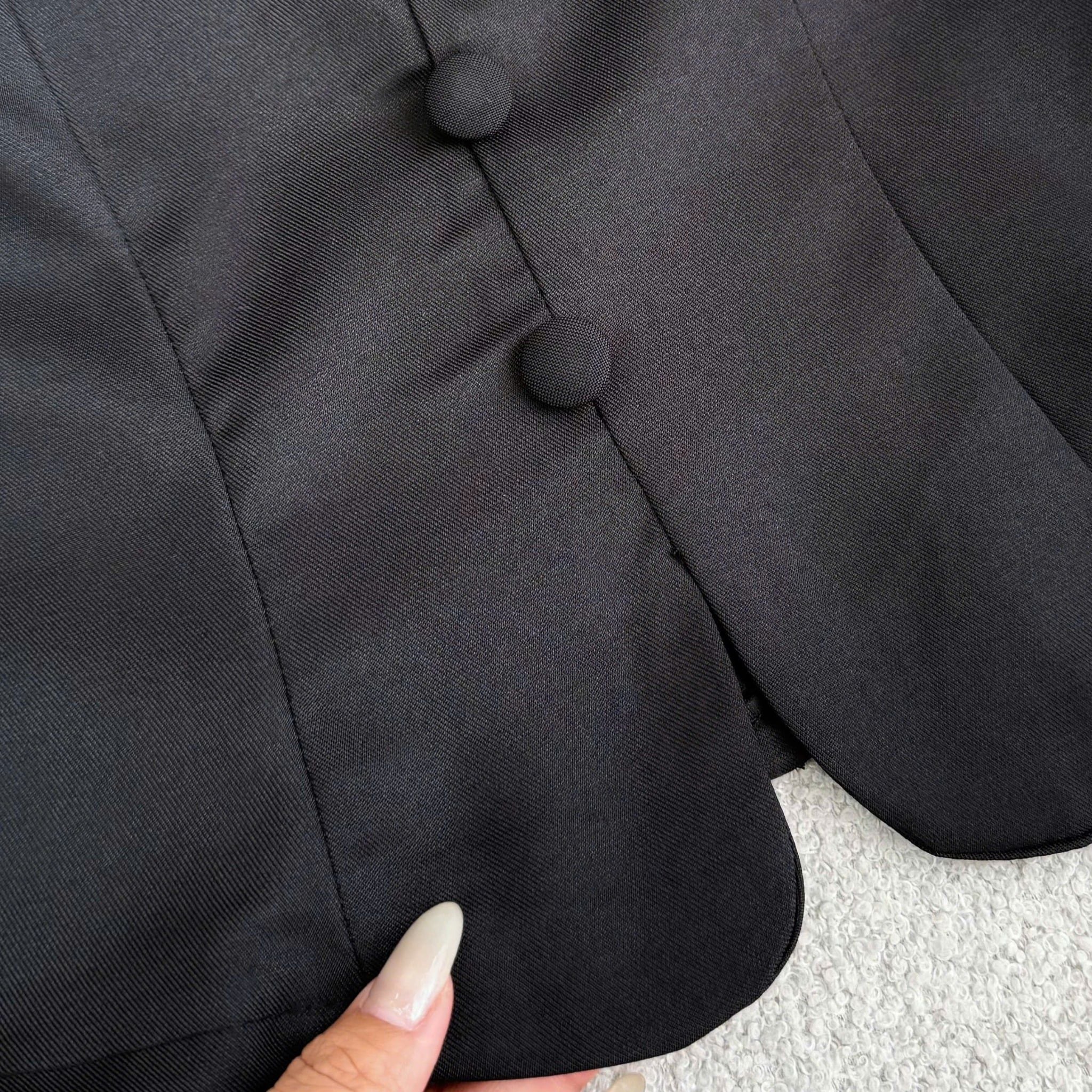 Áo Kiểu Thiết Kế Cổ Đính Hạt Dáng Peplum Công Sở TuTu Store Mã AS663
