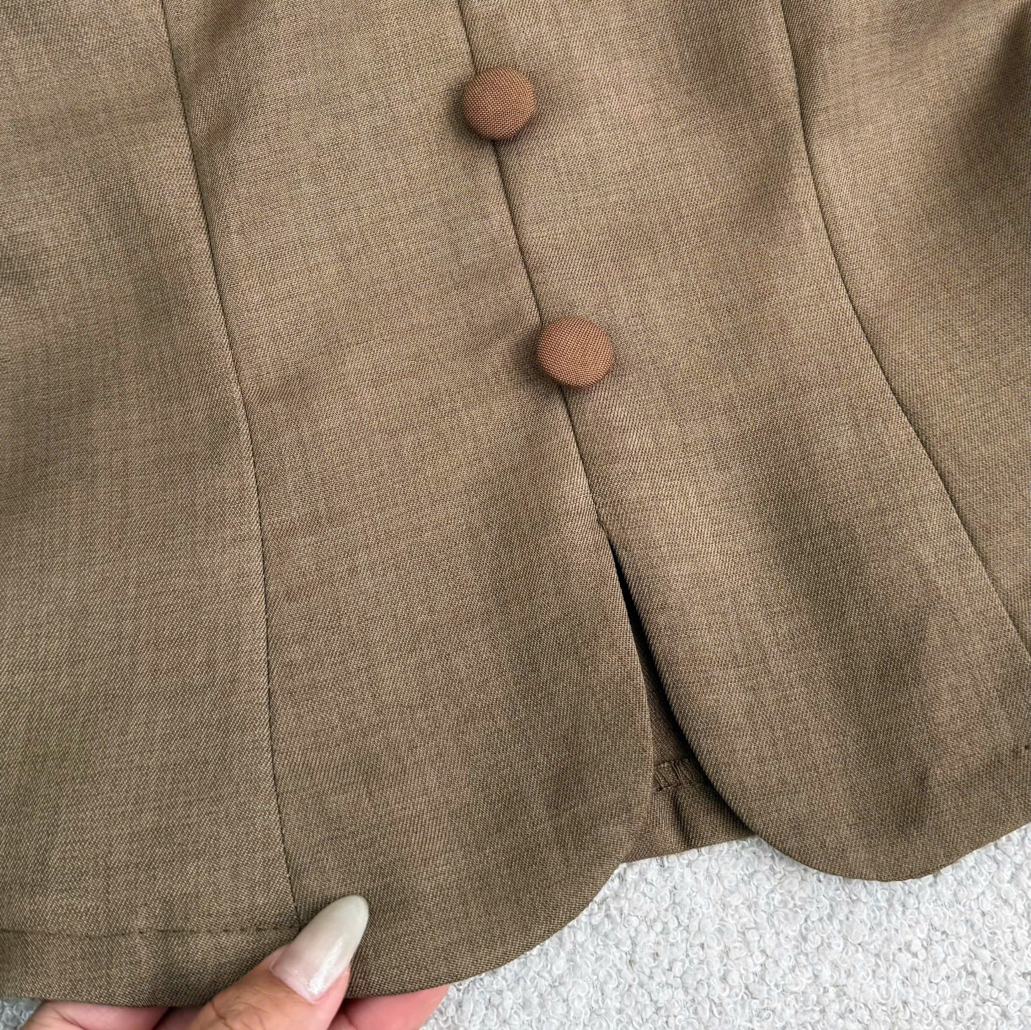Áo Kiểu Thiết Kế Cổ Đính Hạt Dáng Peplum Công Sở TuTu Store Mã AS663