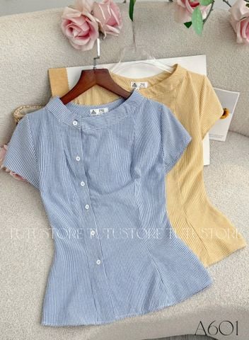 Áo Thiết Kế Kiểu Cổ Trụ Công Sở TuTu Store Mã A601