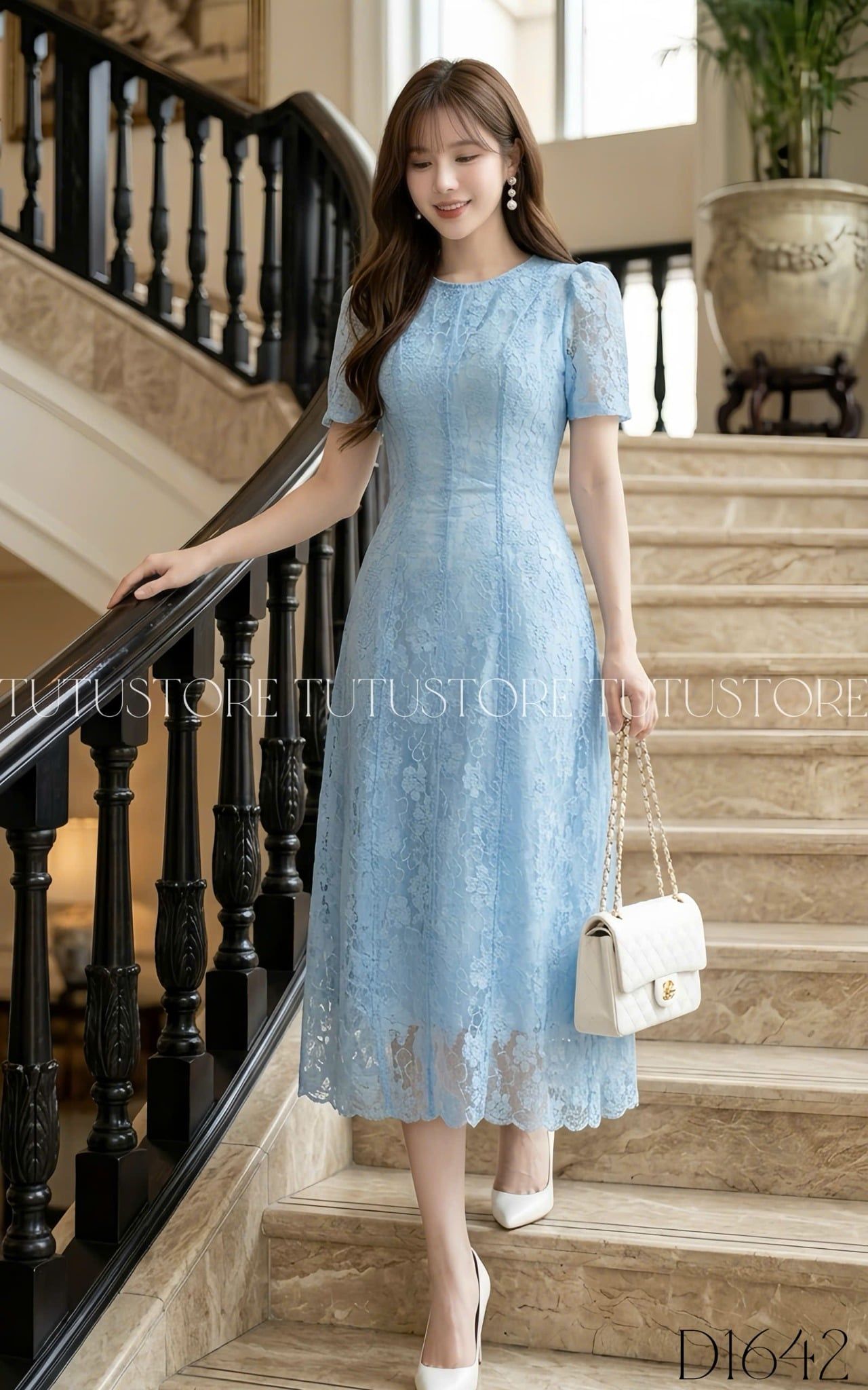 Đầm Thiết Kế Chữ A Dáng Dài Đi Tiệc TuTu Store Mã D1642