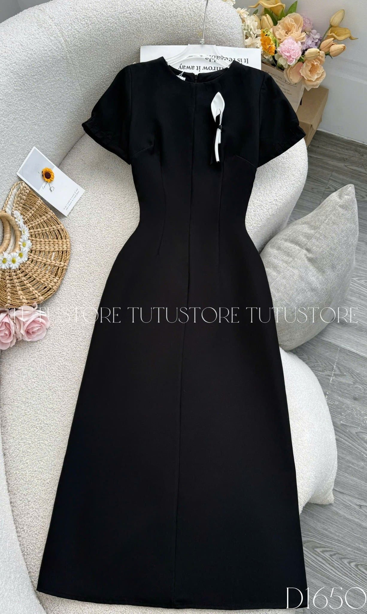 Đầm Thiết Kế Tay Bồng Dáng Ngắn Đi Tiệc TuTu Store Mã D1650
