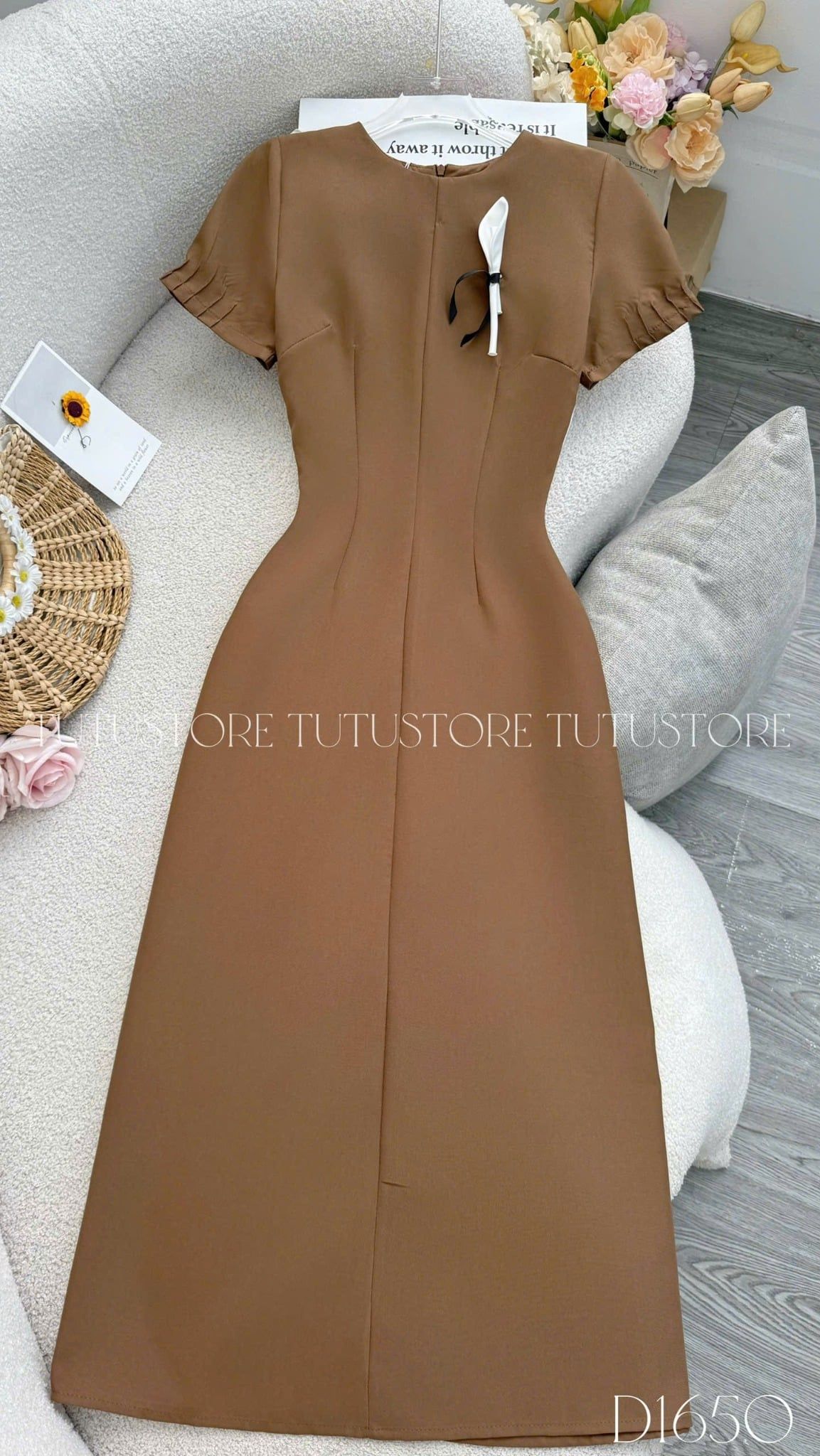 Đầm Thiết Kế Tay Bồng Dáng Ngắn Đi Tiệc TuTu Store Mã D1650