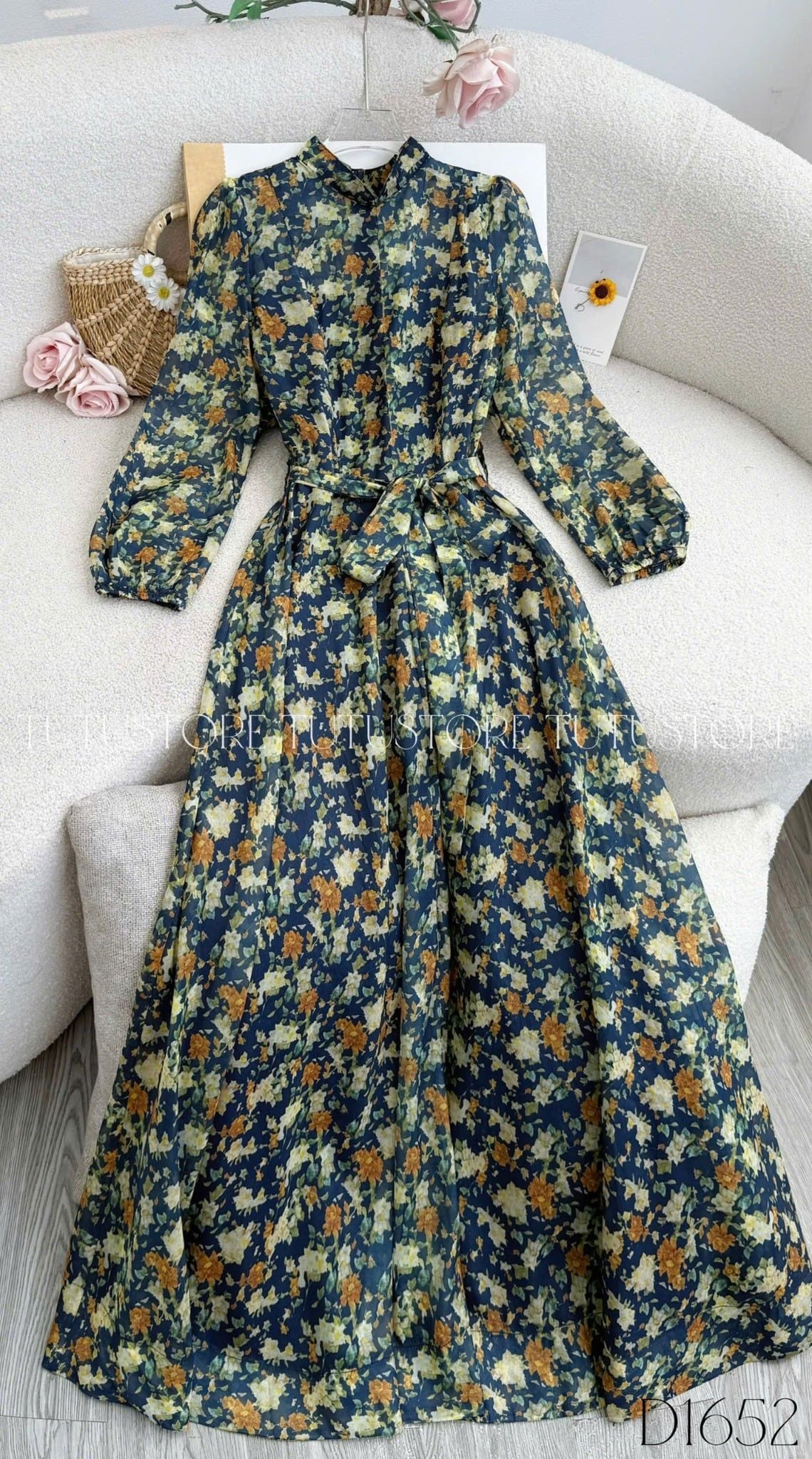 Đầm Thiết Kế Chữ A Dáng Dài Đi Tiệc TuTu Store Mã D1652