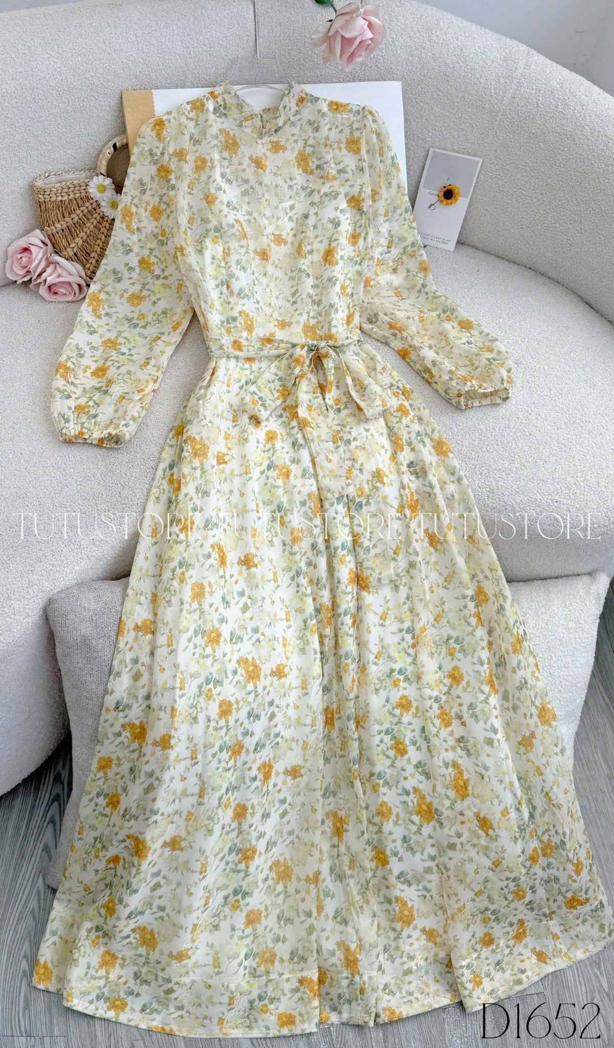 Đầm Thiết Kế Chữ A Dáng Dài Đi Tiệc TuTu Store Mã D1652