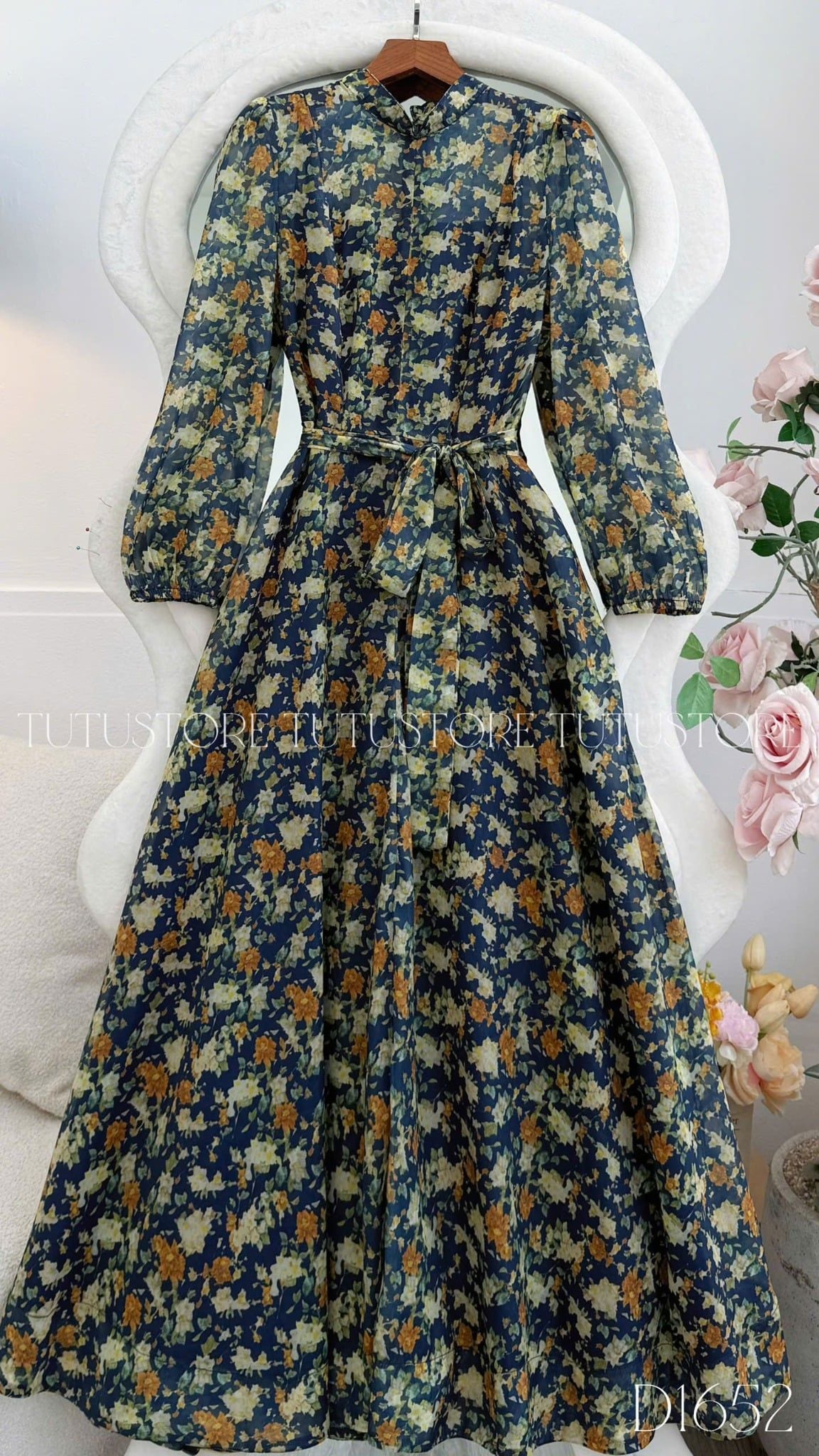 Đầm Thiết Kế Chữ A Dáng Dài Đi Tiệc TuTu Store Mã D1652