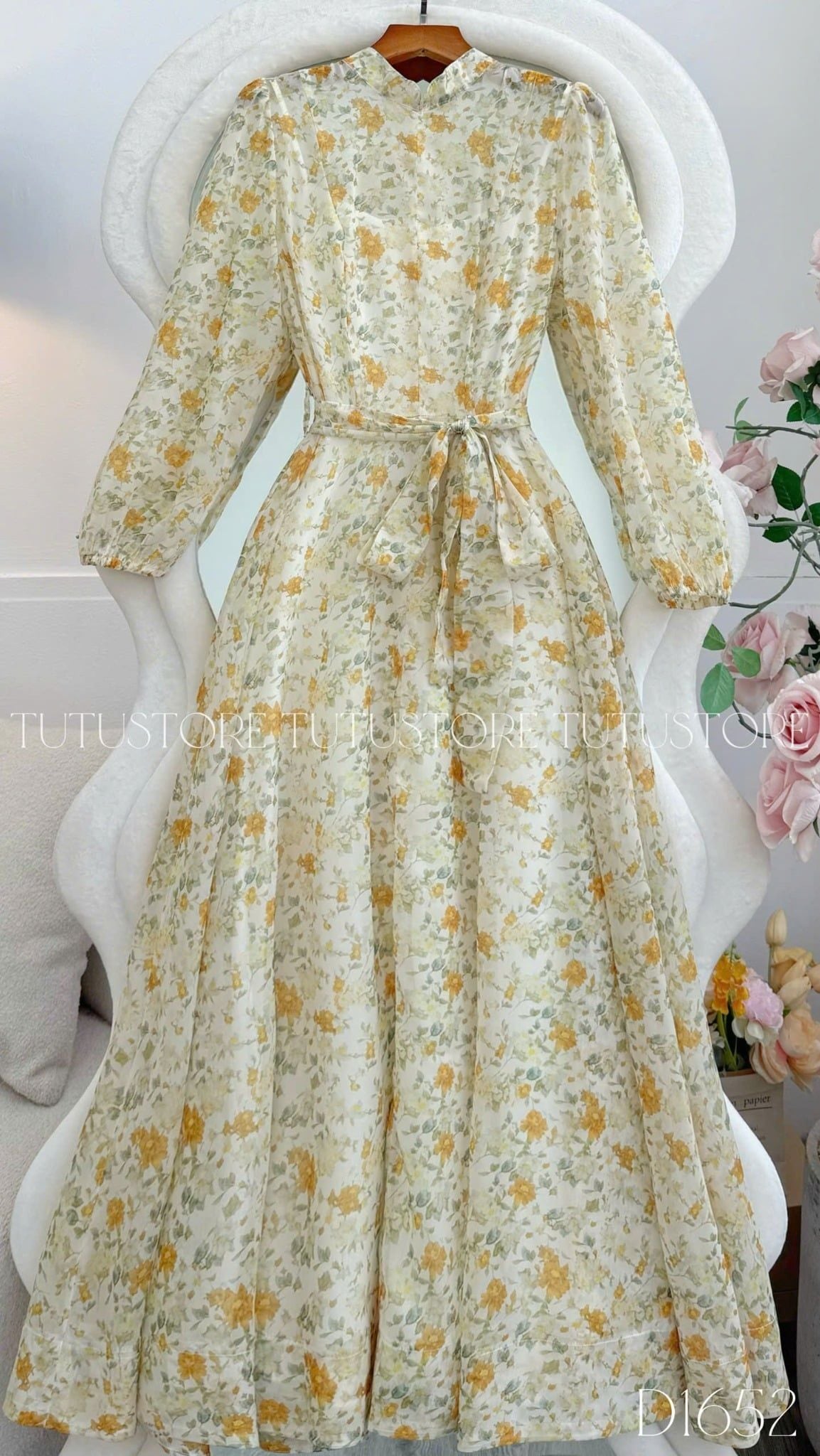 Đầm Thiết Kế Chữ A Dáng Dài Đi Tiệc TuTu Store Mã D1652