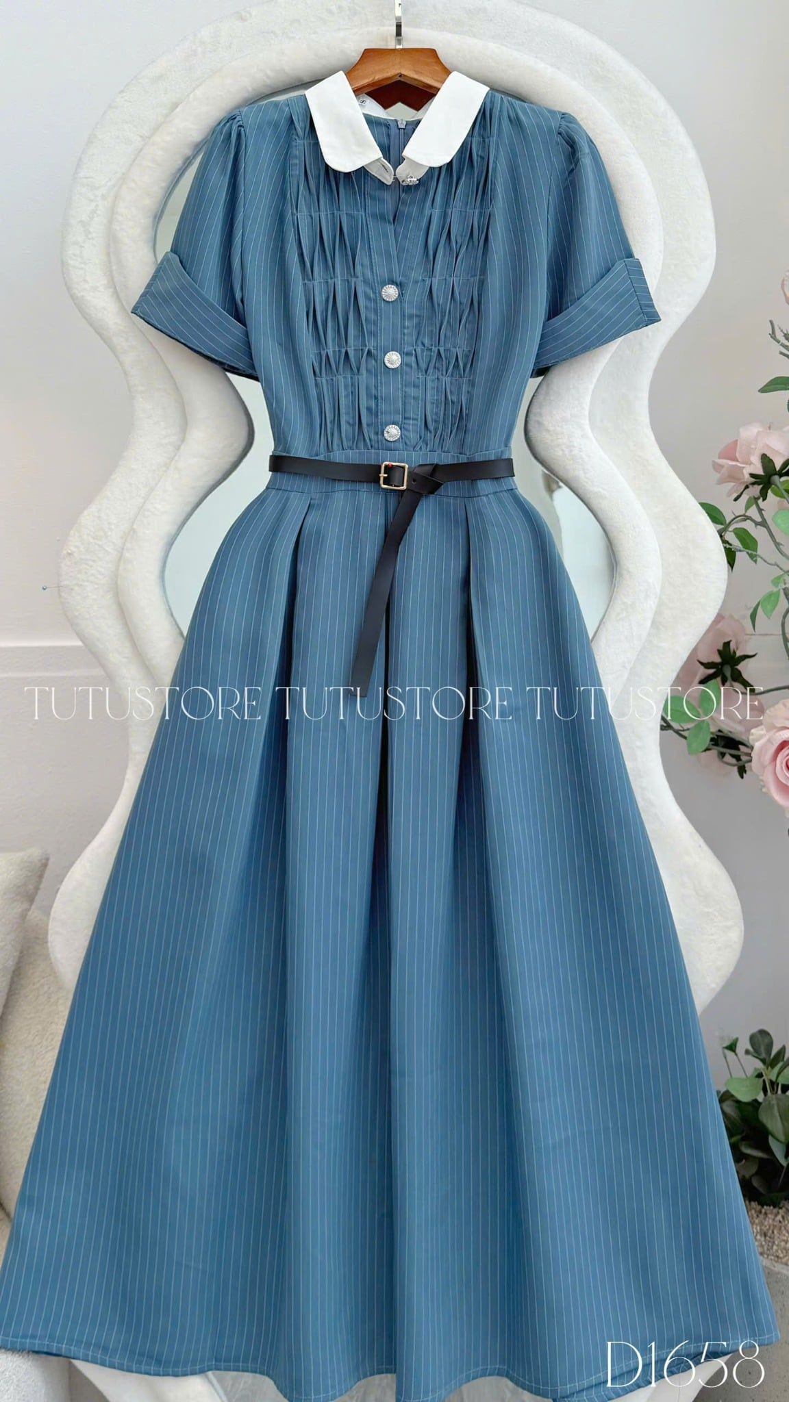 Đầm Thiết Kế Dáng Xòe Công Sở TuTu Store Mã D1658