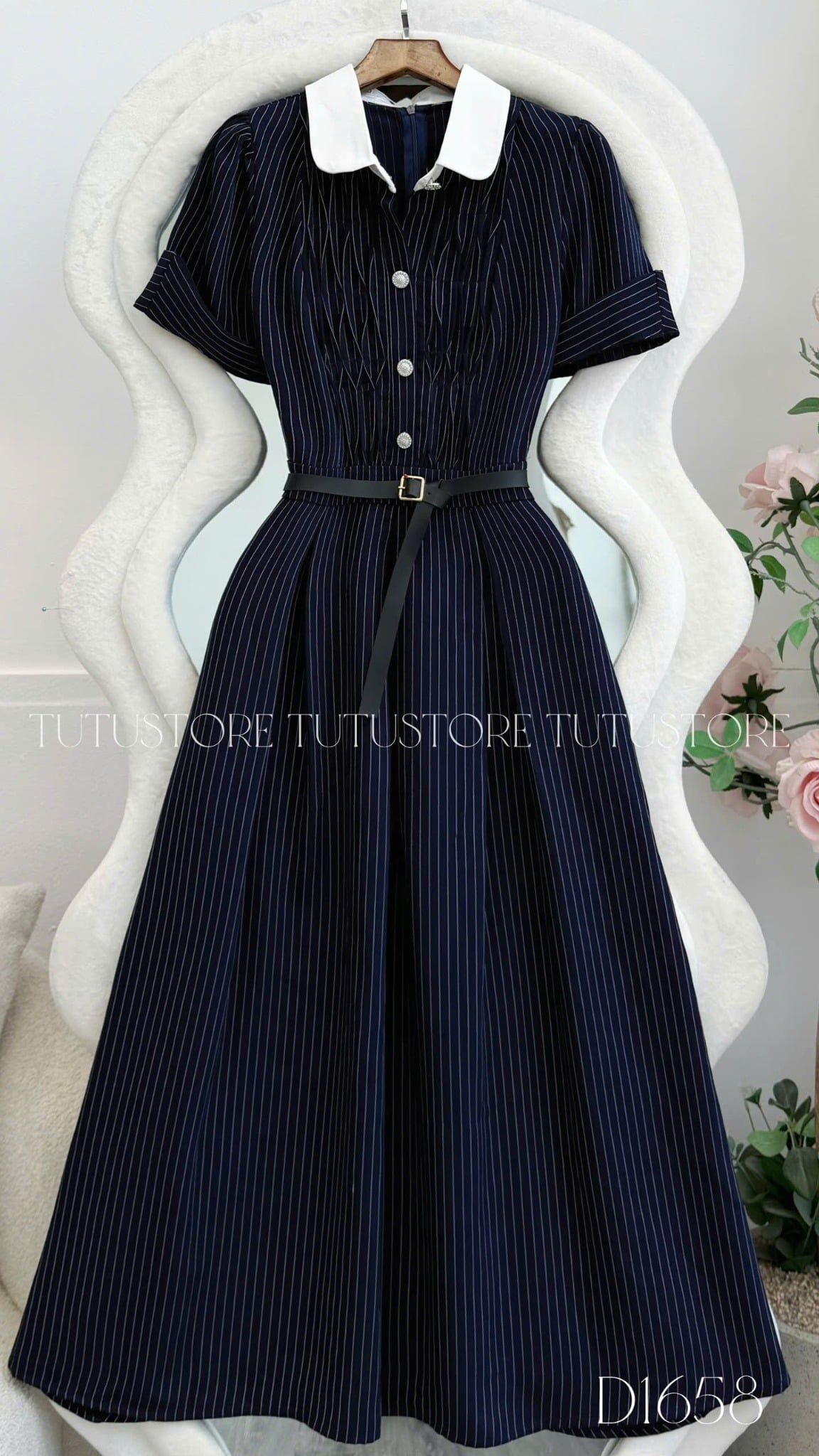 Đầm Thiết Kế Dáng Xòe Công Sở TuTu Store Mã D1658
