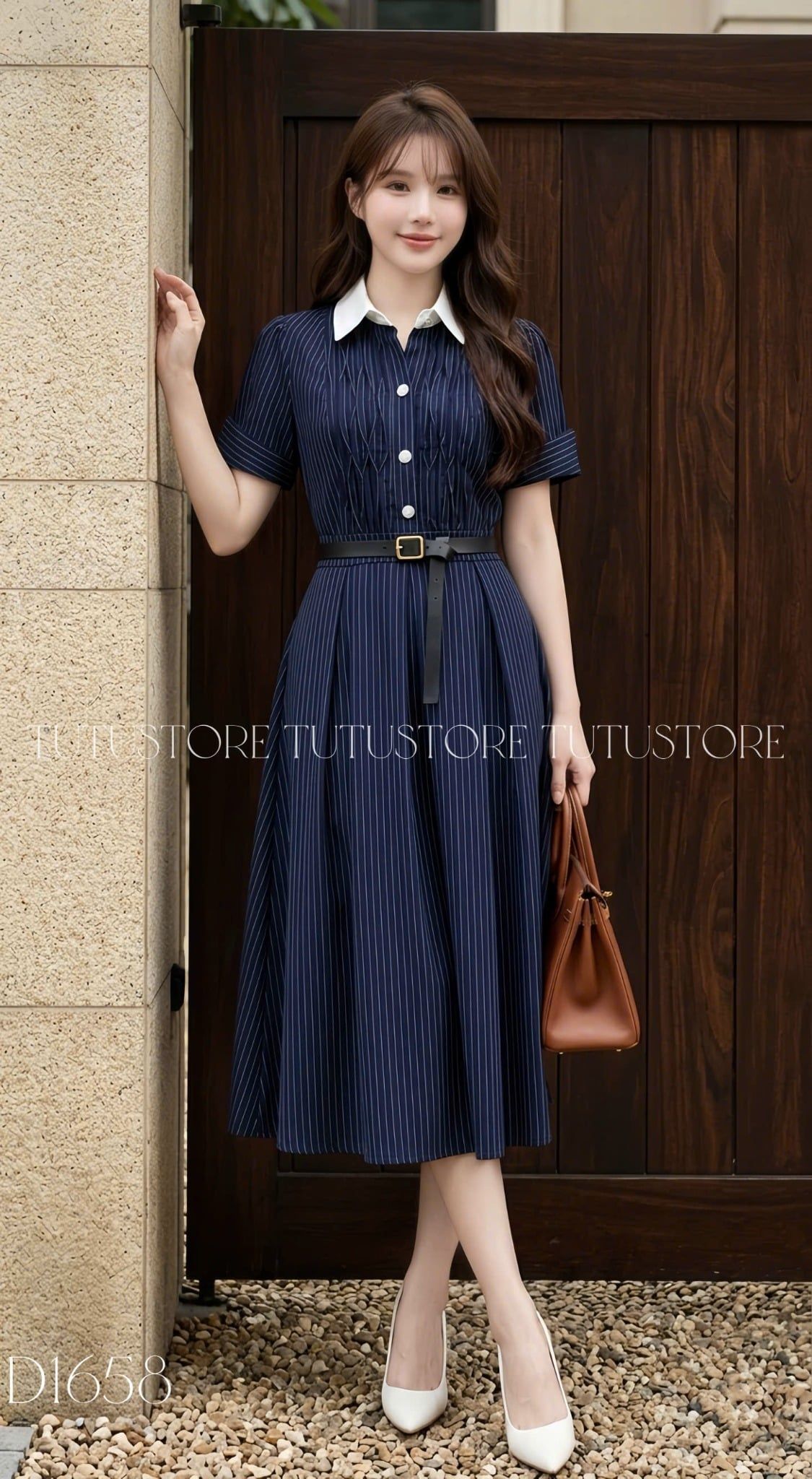 Đầm Thiết Kế Dáng Xòe Công Sở TuTu Store Mã D1658