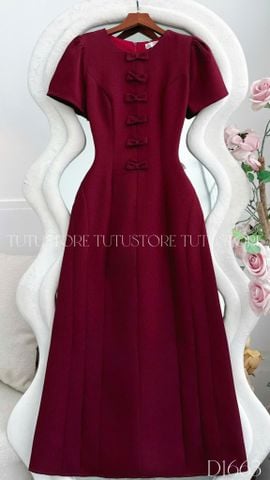 Đầm Thiết Kế Cổ Tròn Đính Nơ Đi Tiệc TuTu Store Mã D1663