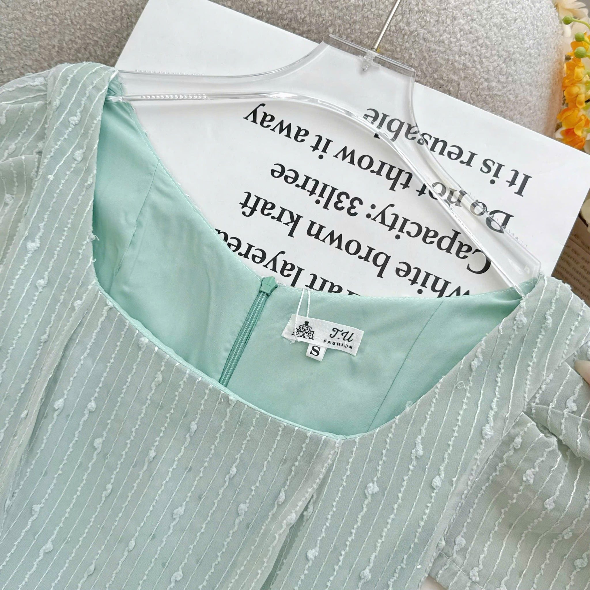 Đầm Thiết Kế Cổ Vuông Dáng Dài Đi Chơi TuTu Store Mã D1644