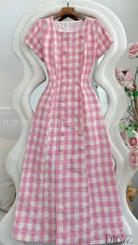 Đầm Thiết Kế Cổ Tròn Dáng A Đi Chơi TuTu Store Mã D1672