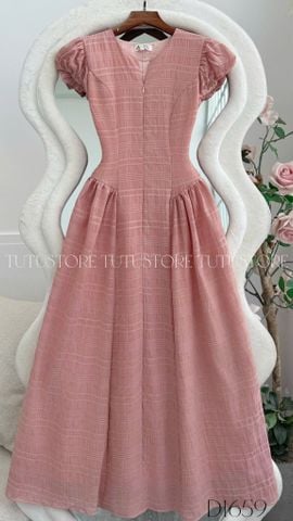 Đầm Thiết Kế Cổ V Dáng Xòe Đi Chơi TuTu Store Mã D1659