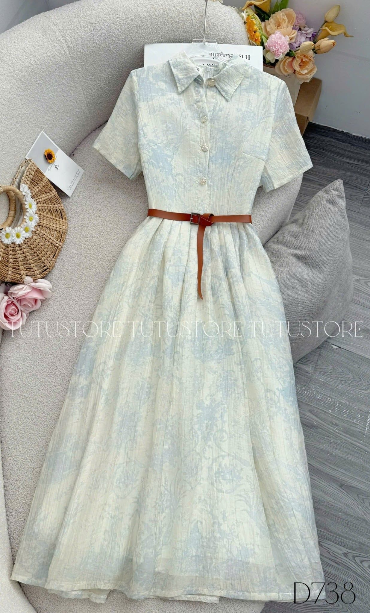 Váy Tơ Xốp Thiết Kế TuTu Store - Mã D738