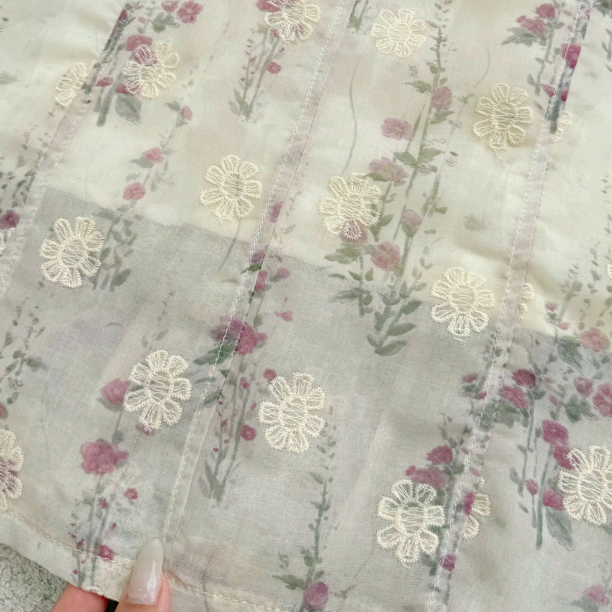 Đầm Thiết Kế Cổ Tròn Thêu Hoa Dáng Dài Đi Chơi TuTu Store Mã D1680