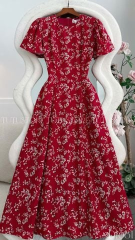 Đầm Thiết Kế Họa Tiết Hoa Dáng Xòe TuTu Store Mã D1681