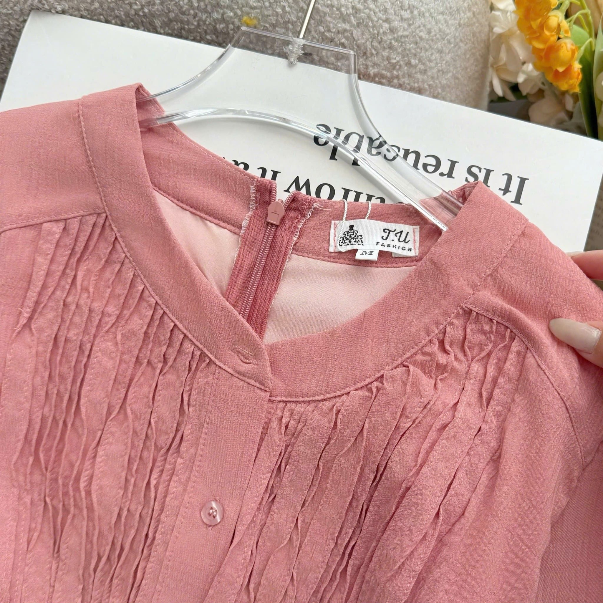 Đầm Thiết kế Cổ Sơ Mi Dáng Xòe Đi Chơi TuTu Store Mã D1710
