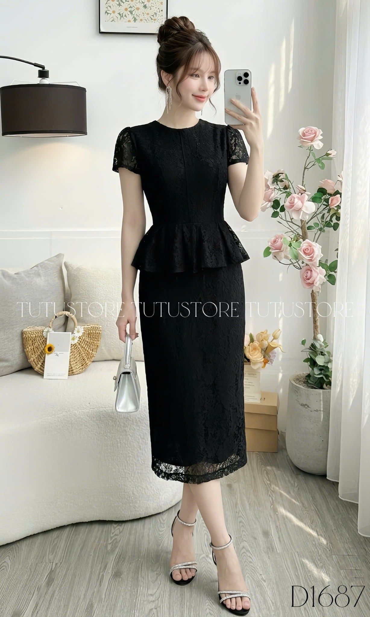 Đầm Ren Thiết Kế Dáng Dài Sang Trọng Đi Tiệc TuTu Store Mã D1687