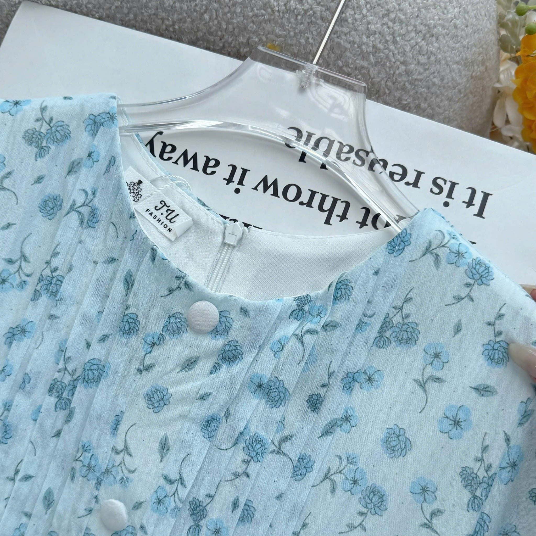 Đầm Thiết Kế Cổ Tròn Dáng Xòe Đi Chơi TuTu Store Mã D1673
