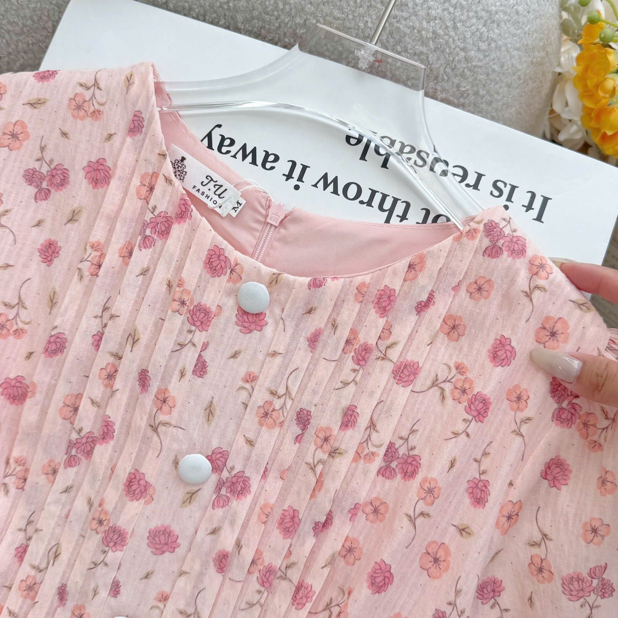 Đầm Thiết Kế Cổ Tròn Dáng Xòe Đi Chơi TuTu Store Mã D1673