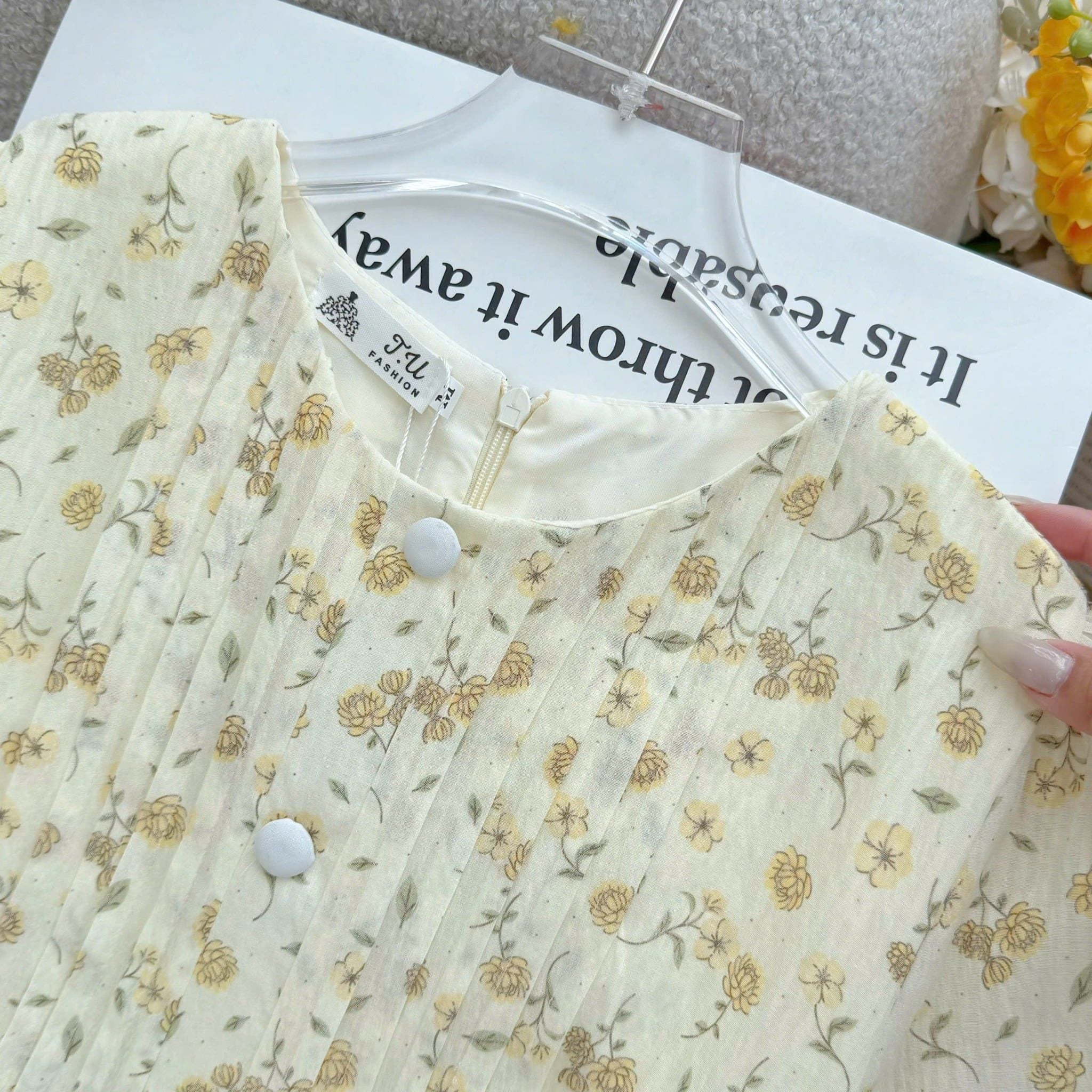Đầm Thiết Kế Cổ Tròn Dáng Xòe Đi Chơi TuTu Store Mã D1673